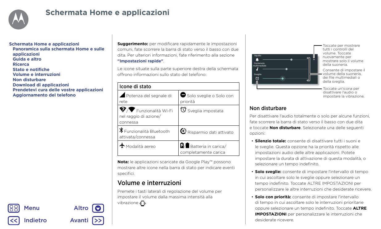 Schermata Home e applicazioniSchermata Home e applicazioniPanoramica sulla schermata Home e sulleapplicazioniGuida e altroRicerc