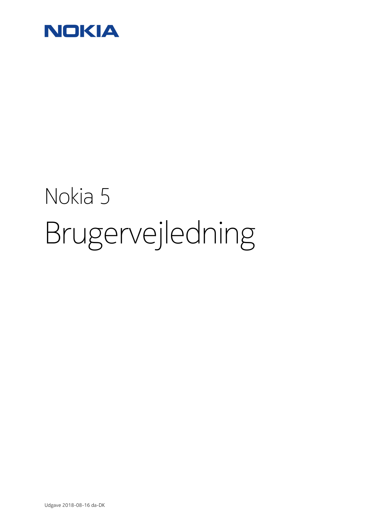 Nokia 5BrugervejledningUdgave 2018-08-16 da-DK