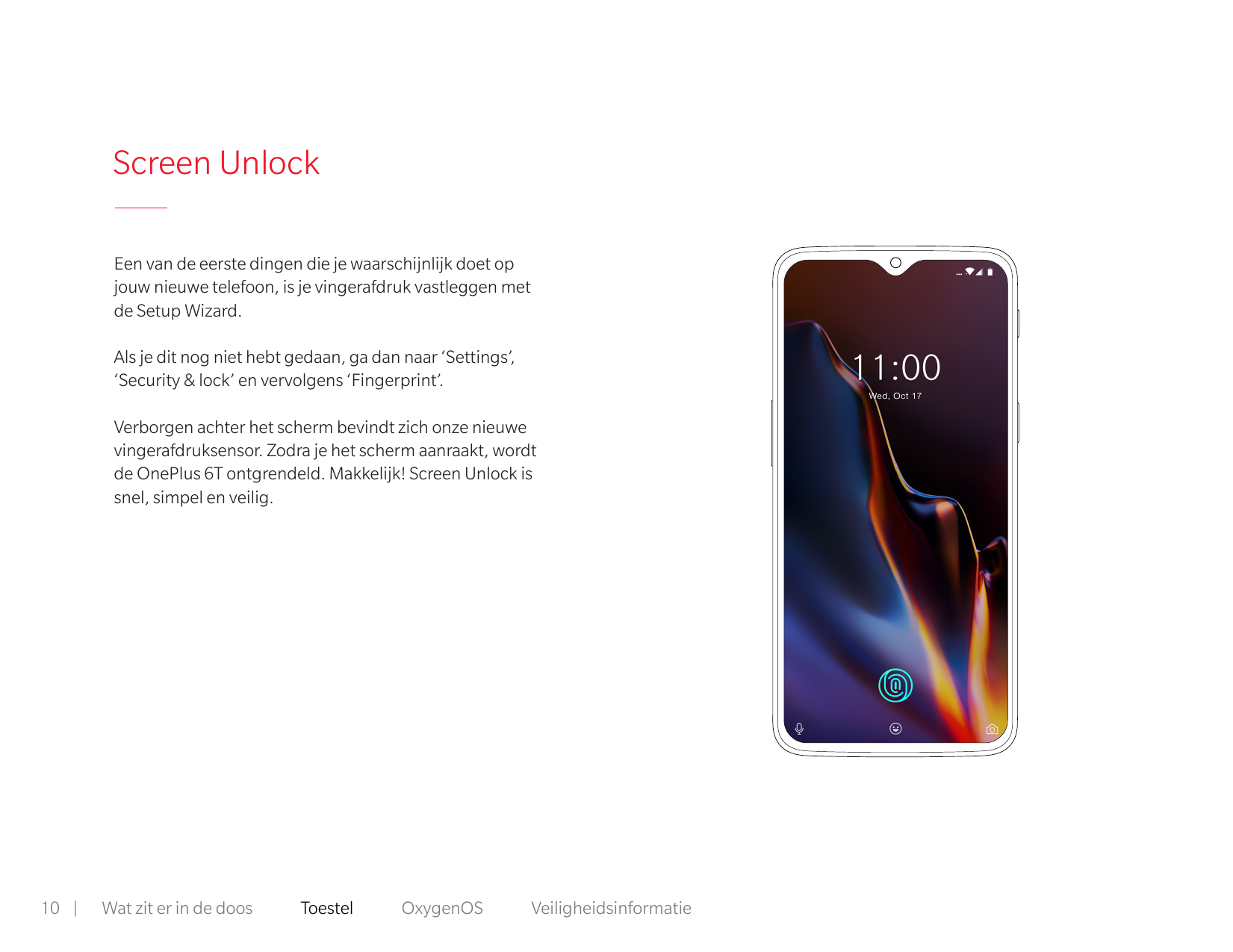 Screen UnlockEen van de eerste dingen die je waarschijnlijk doet opjouw nieuwe telefoon, is je vingerafdruk vastleggen metde Set