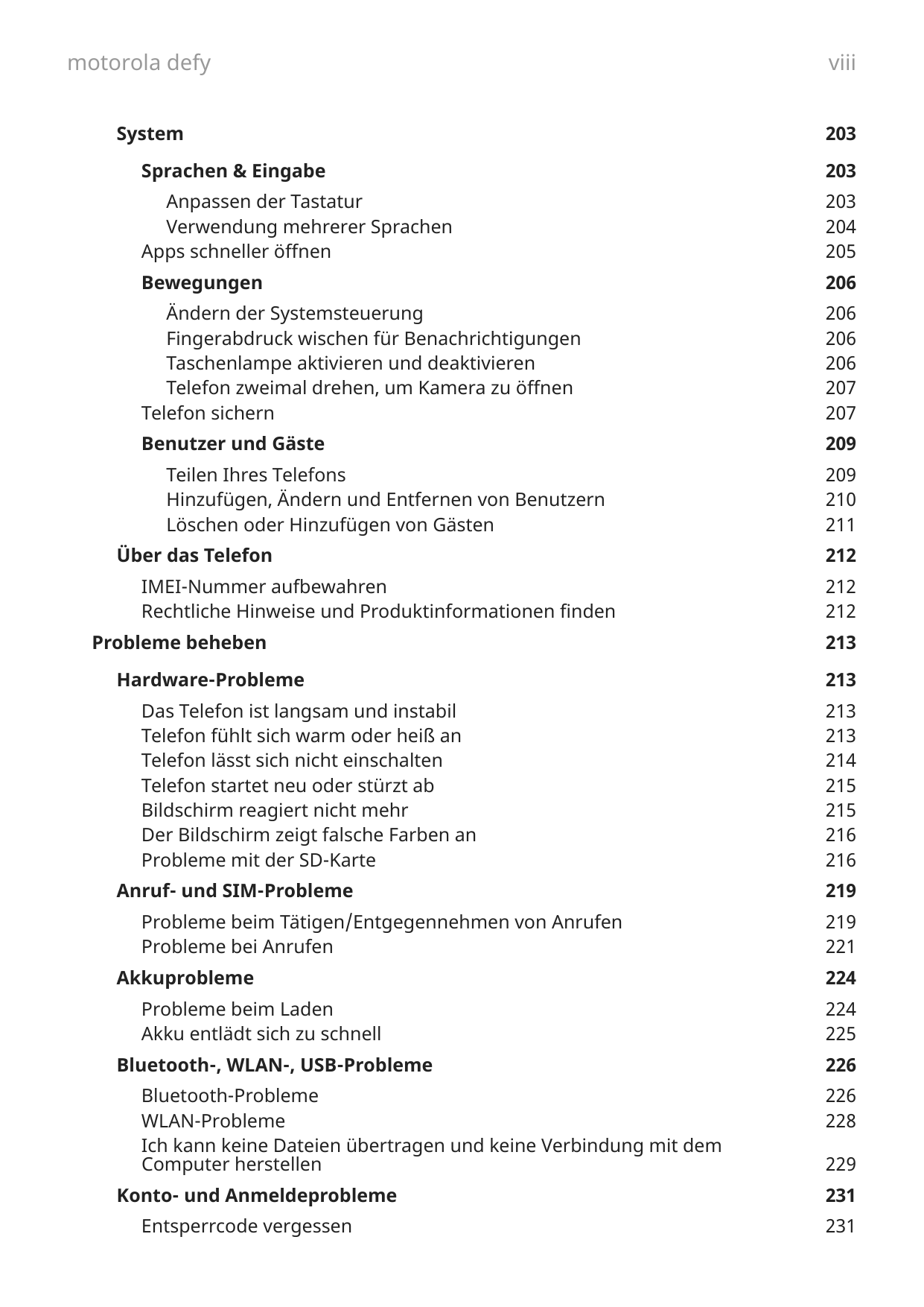 motorola defySystemviii203Sprachen & Eingabe203Anpassen der TastaturVerwendung mehrerer SprachenApps schneller öffnen203204205Be