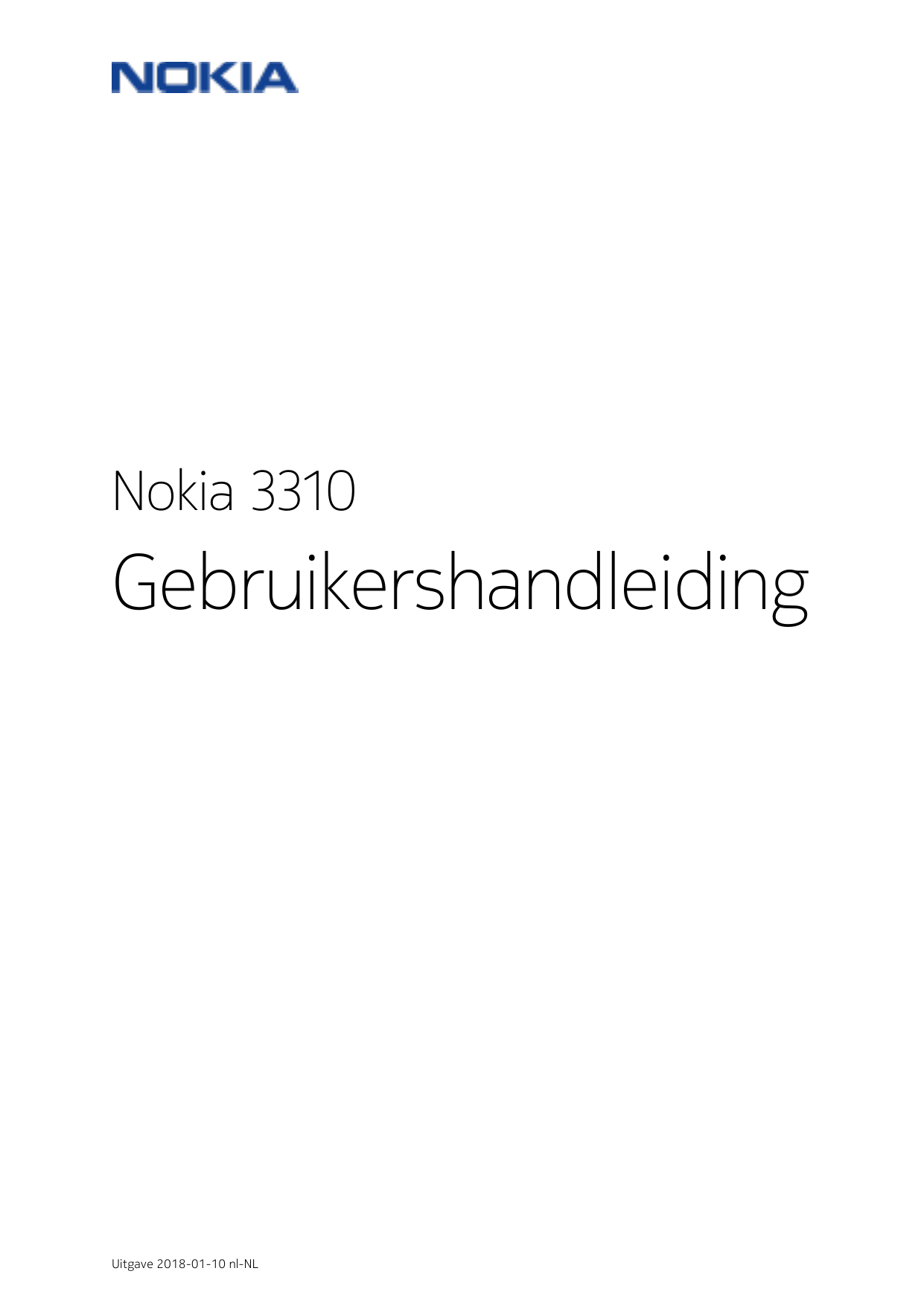 Nokia 3310GebruikershandleidingUitgave 2018-01-10 nl-NL
