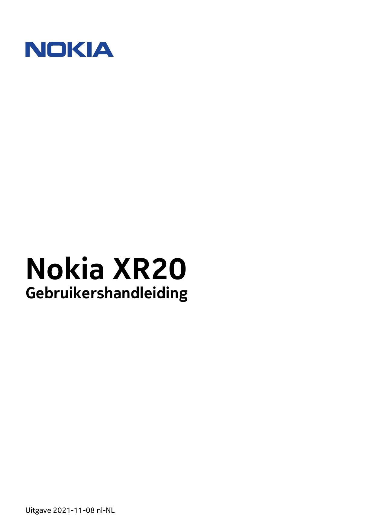 Nokia XR20GebruikershandleidingUitgave 2021-11-08 nl-NL
