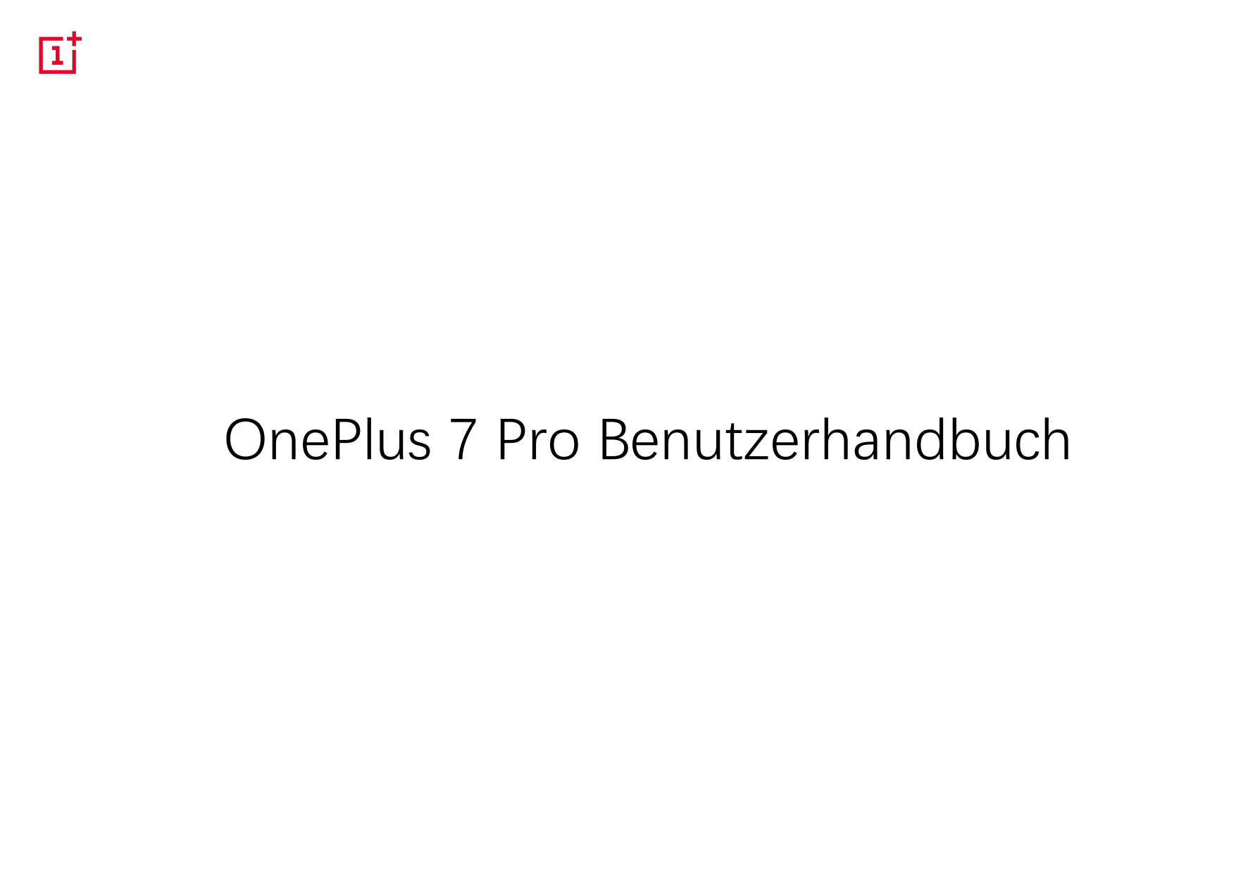 OnePlus 7 Pro Benutzerhandbuch