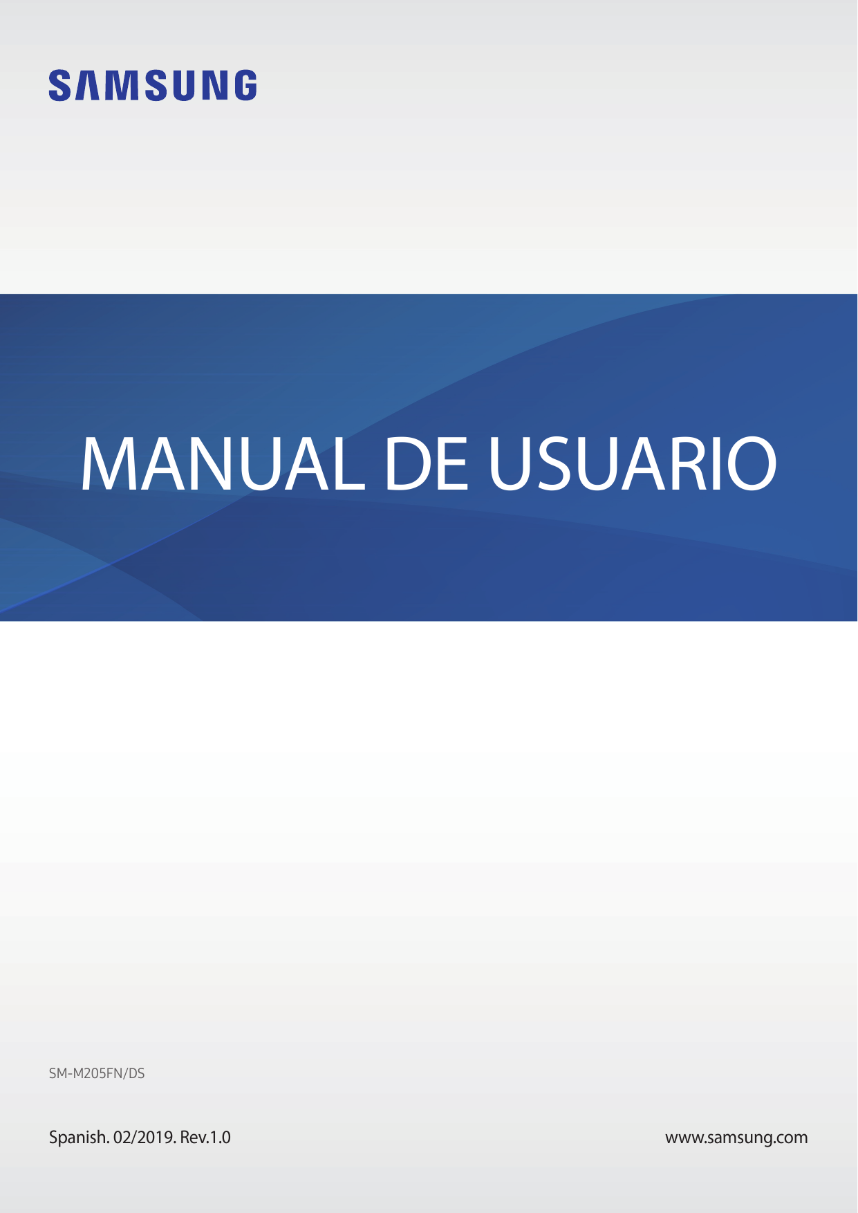 MANUAL DE USUARIOSM-M205FN/DSSpanish. 02/2019. Rev.1.0www.samsung.com