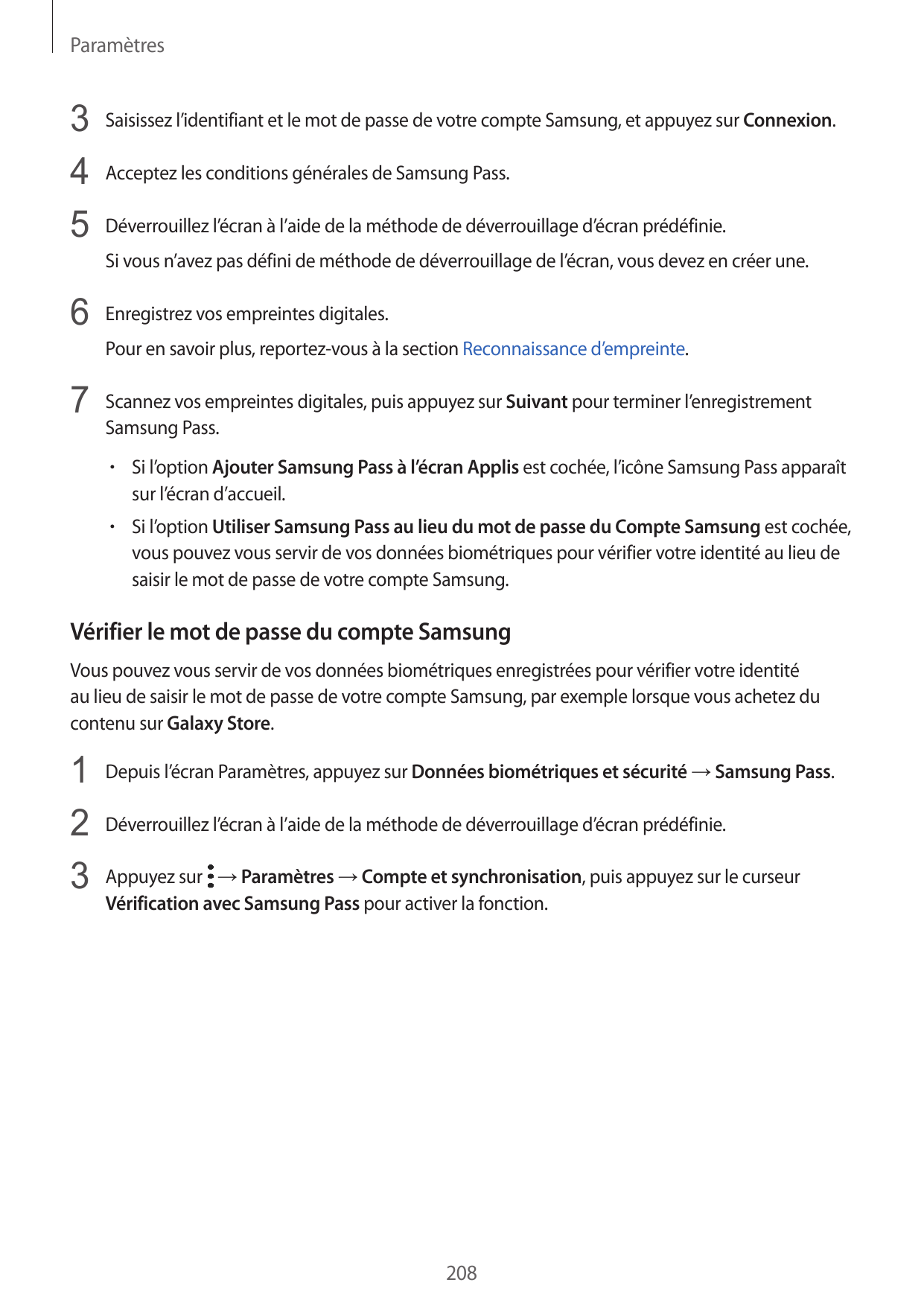 Paramètres3 Saisissez l’identifiant et le mot de passe de votre compte Samsung, et appuyez sur Connexion.4 Acceptez les conditio