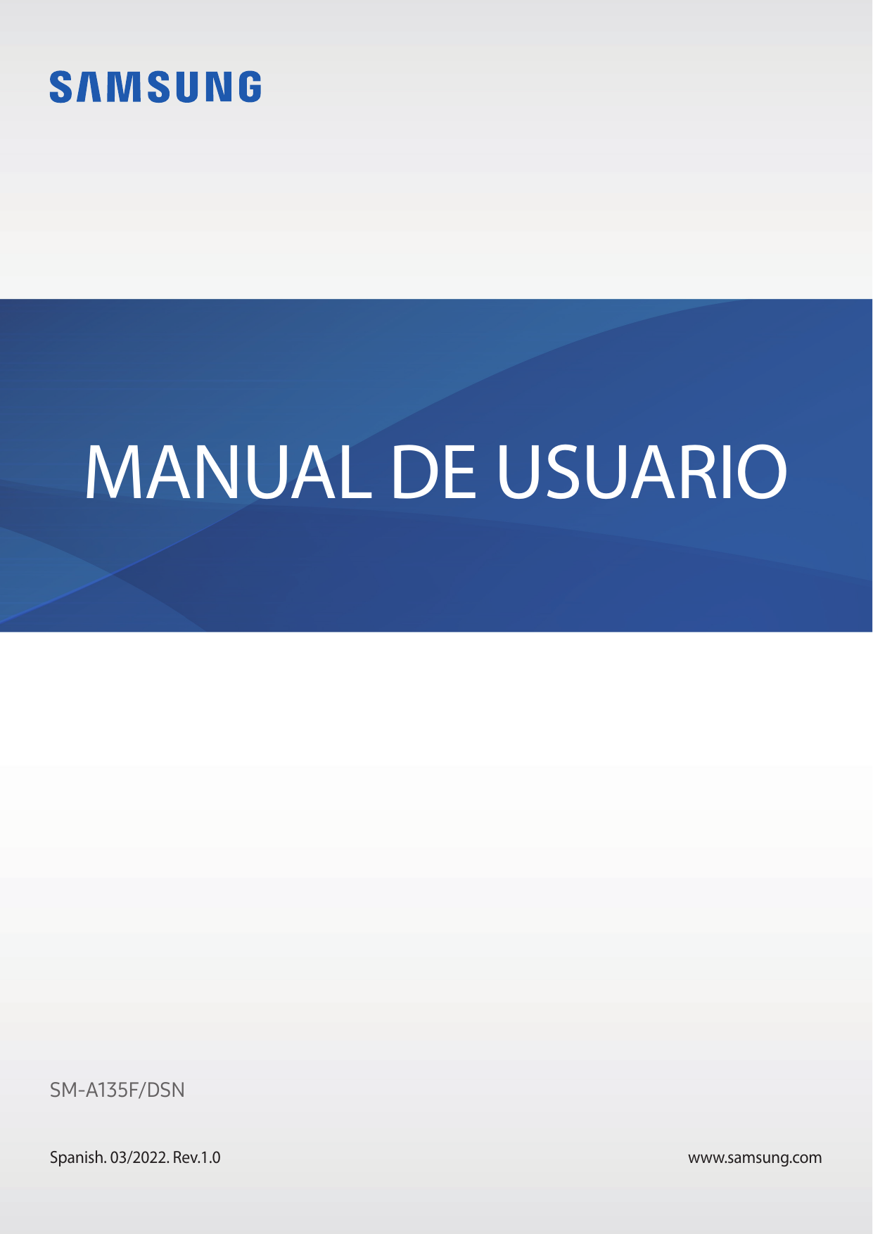 MANUAL DE USUARIOSM-A135F/DSNSpanish. 03/2022. Rev.1.0www.samsung.com