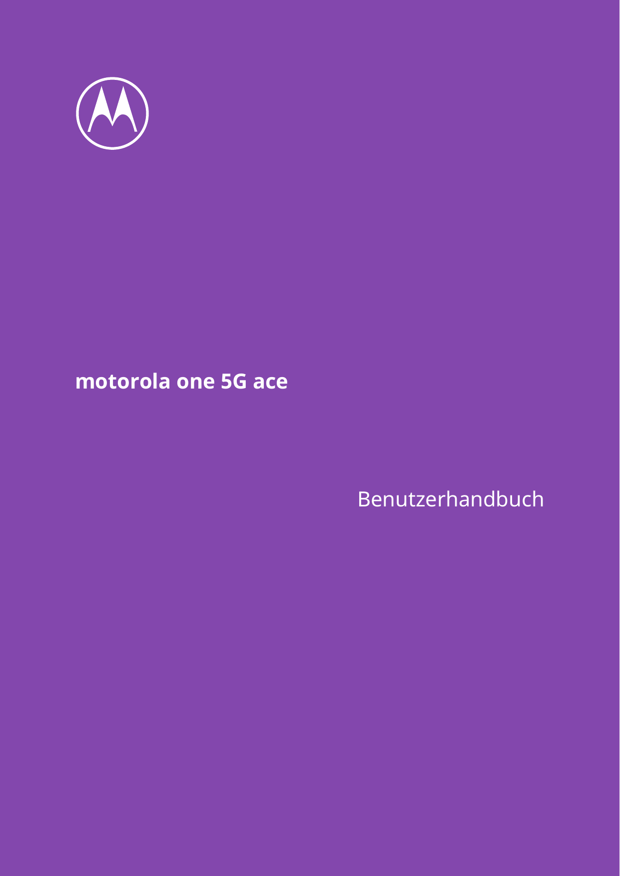 motorola one 5G aceBenutzerhandbuch