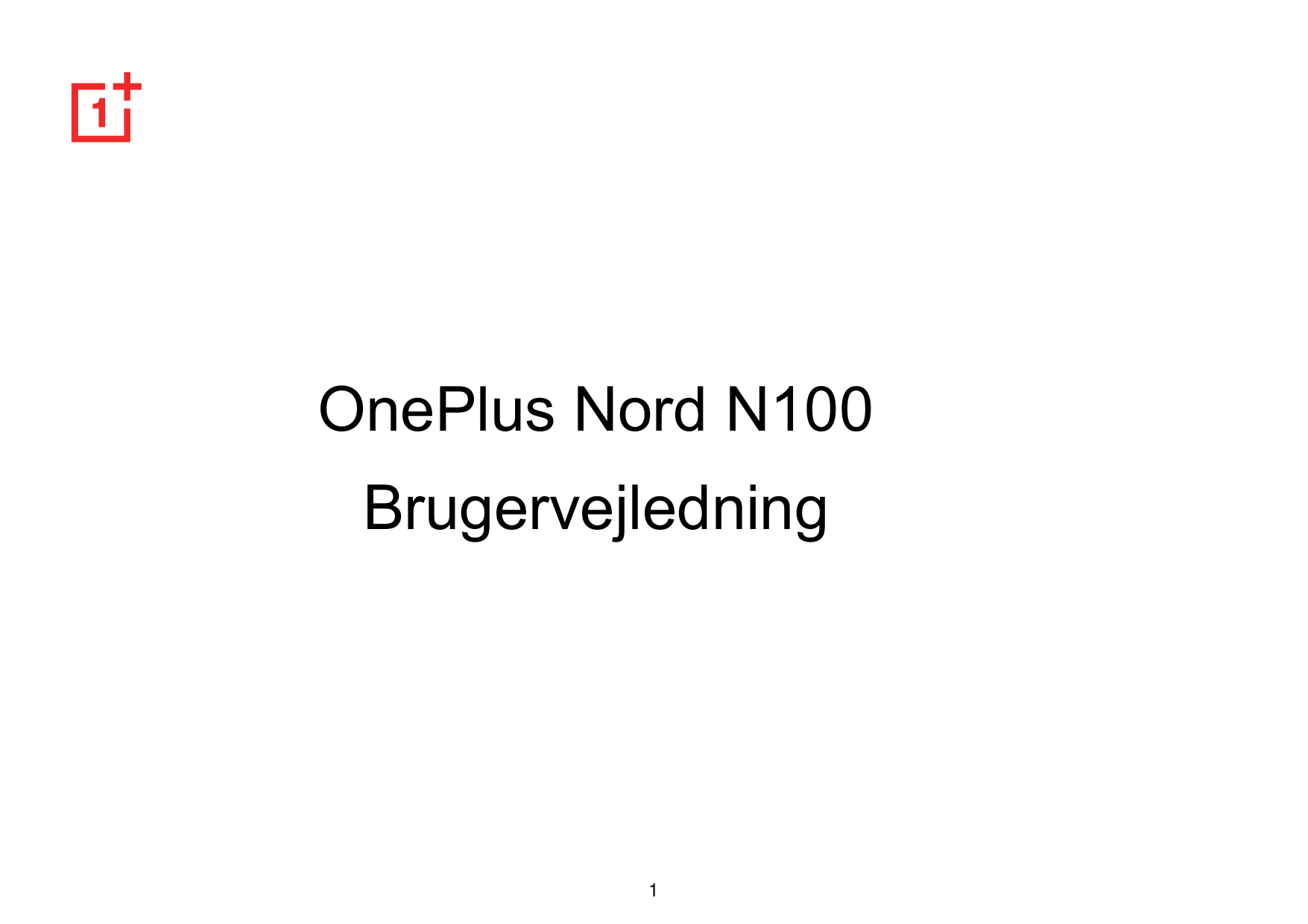 OnePlus Nord N100Brugervejledning1