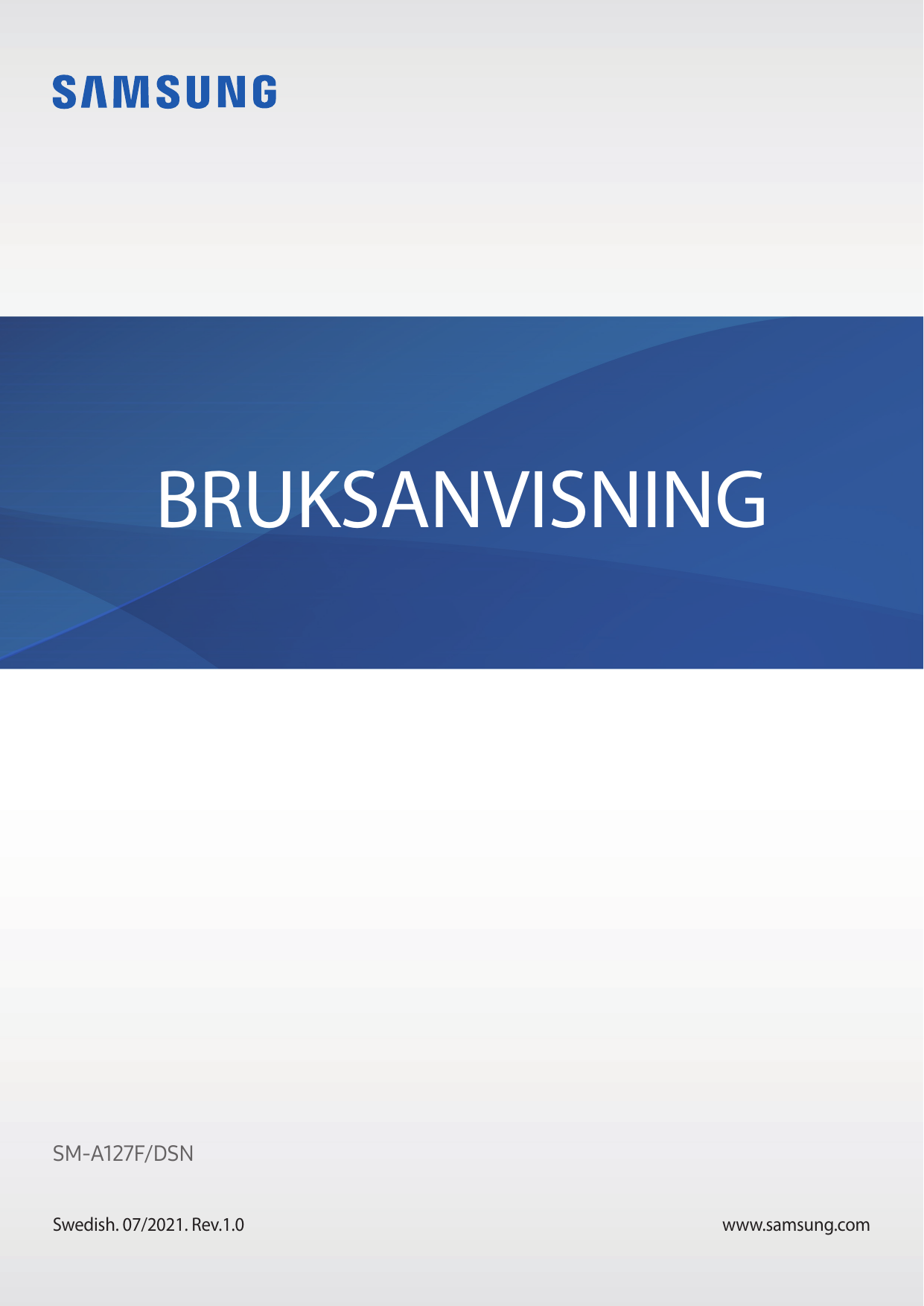 BRUKSANVISNINGSM-A127F/DSNSwedish. 07/2021. Rev.1.0www.samsung.com