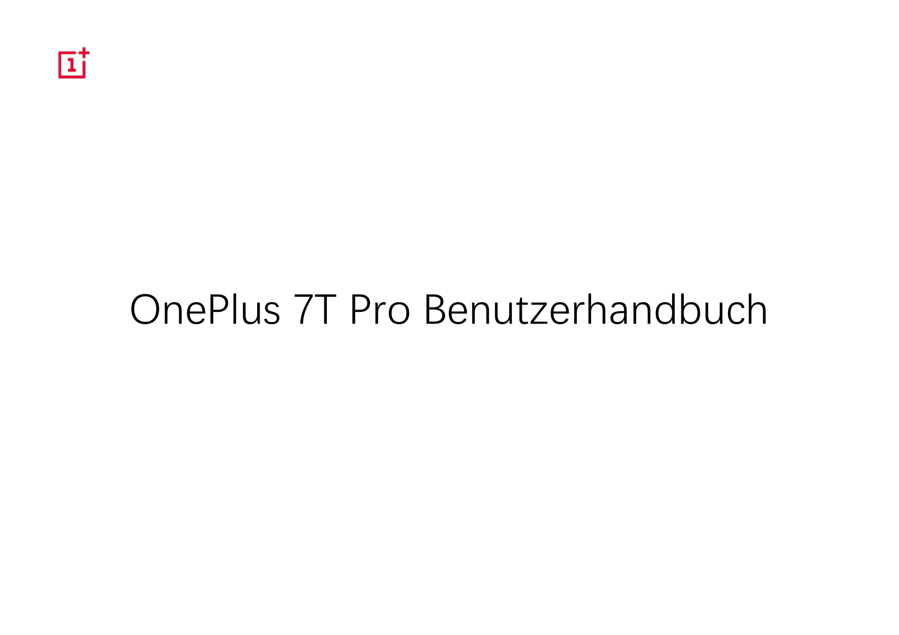 OnePlus 7T Pro Benutzerhandbuch
