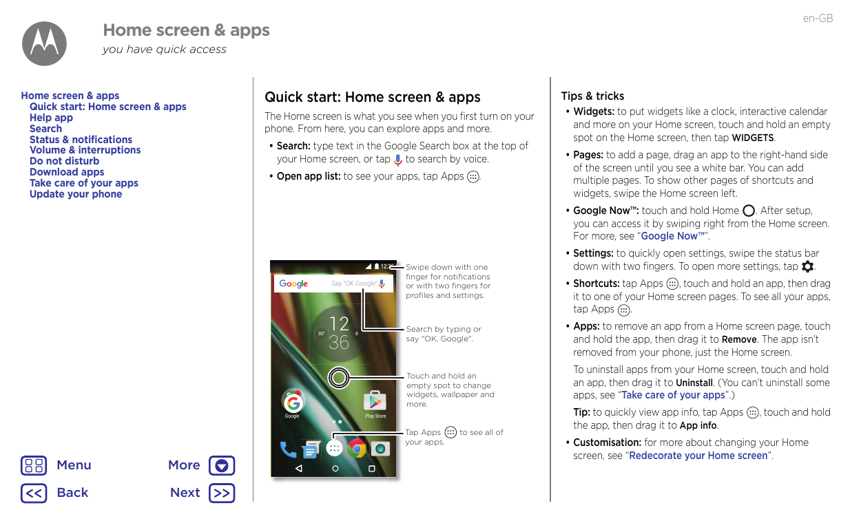 en-GBHome screen & appsyou have quick accessHome screen & appsQuick start: Home screen & appsHelp appSearchStatus & notification
