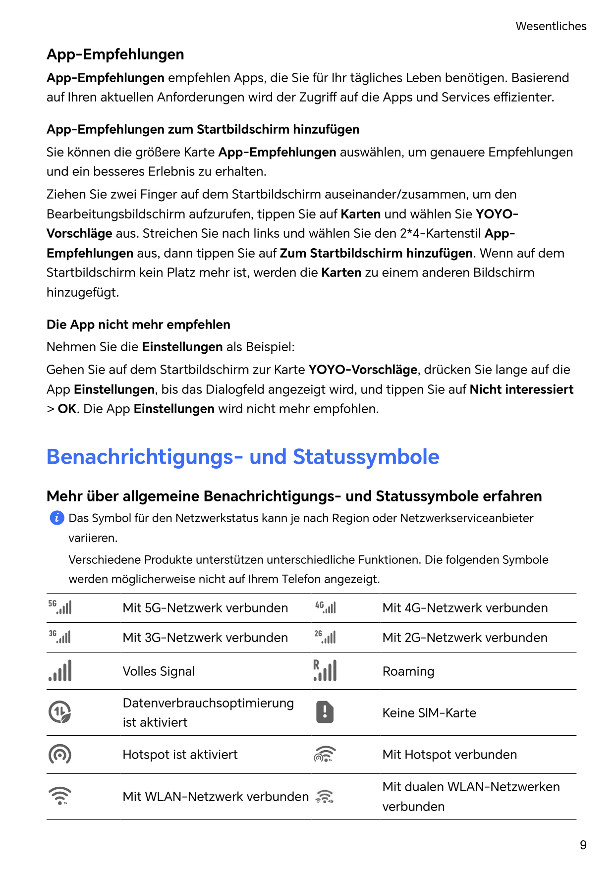 WesentlichesApp-EmpfehlungenApp-Empfehlungen empfehlen Apps, die Sie für Ihr tägliches Leben benötigen. Basierendauf Ihren aktue