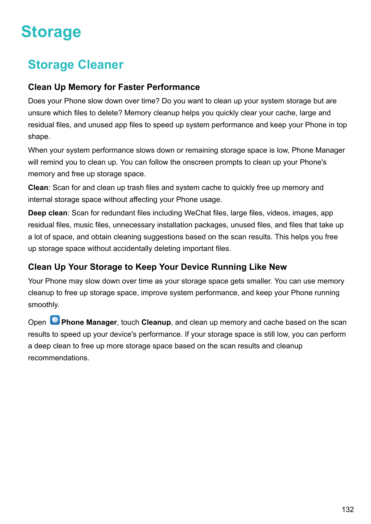 StorageStorage CleanerClean Up Memory for Faster PerformanceDoes your Phone slow down over time? Do you want to clean up your sy