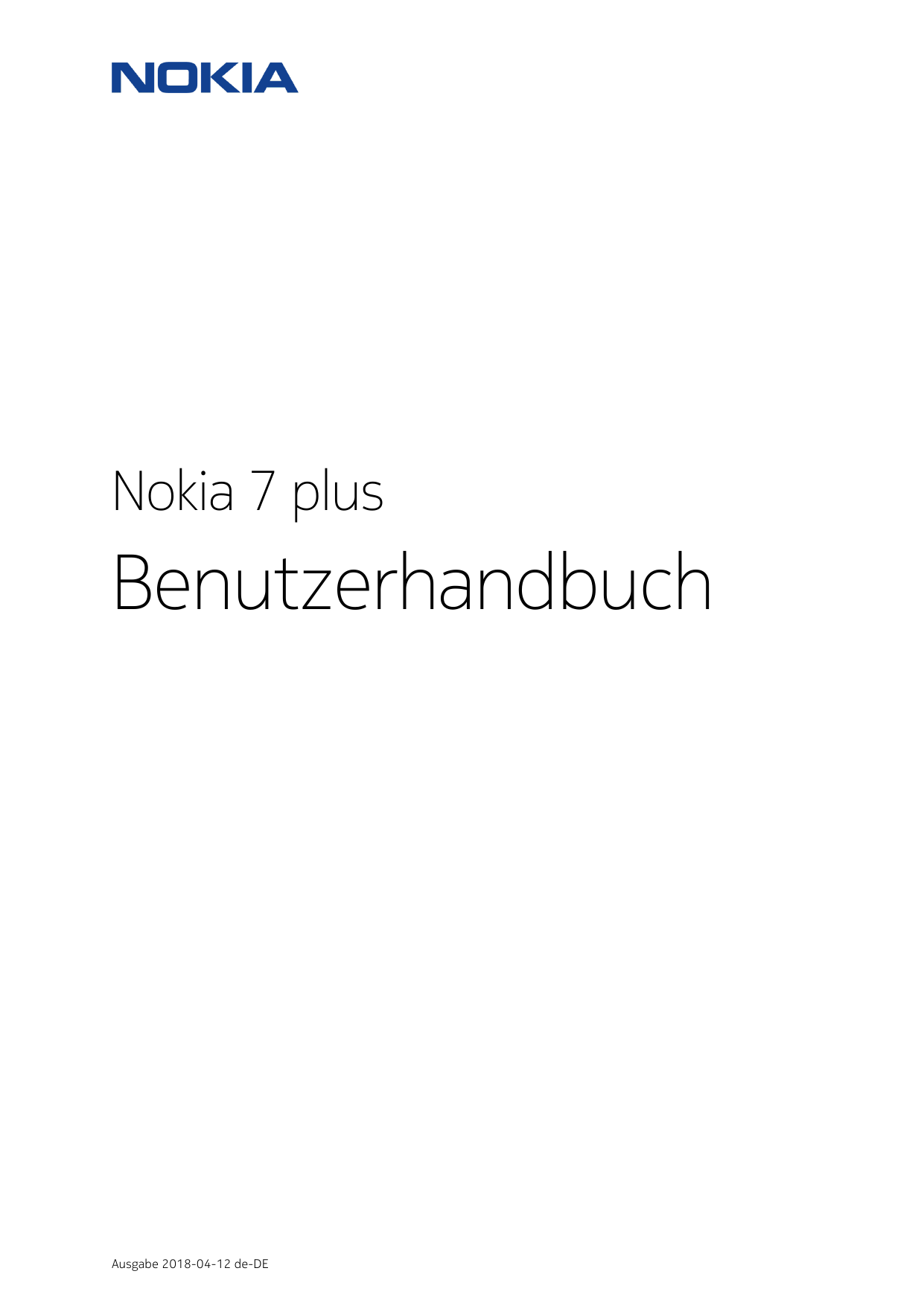 Nokia 7 plusBenutzerhandbuchAusgabe 2018-04-12 de-DE