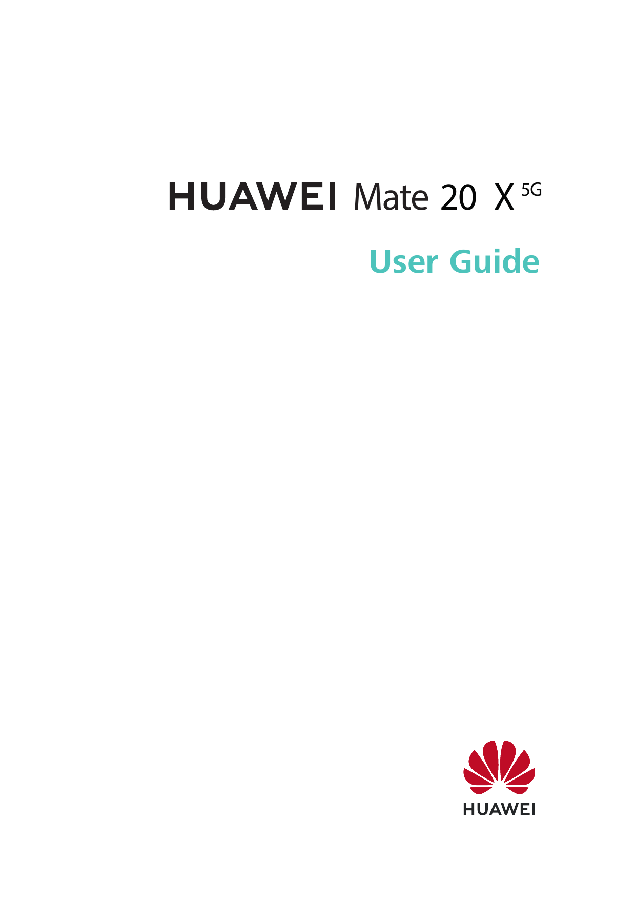 Mate 20 X5GUser Guide