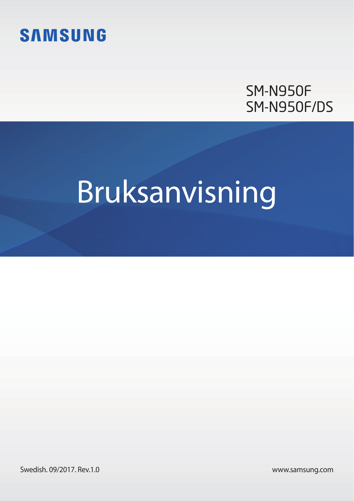 SM-N950FSM-N950F/DSBruksanvisningSwedish. 09/2017. Rev.1.0www.samsung.com