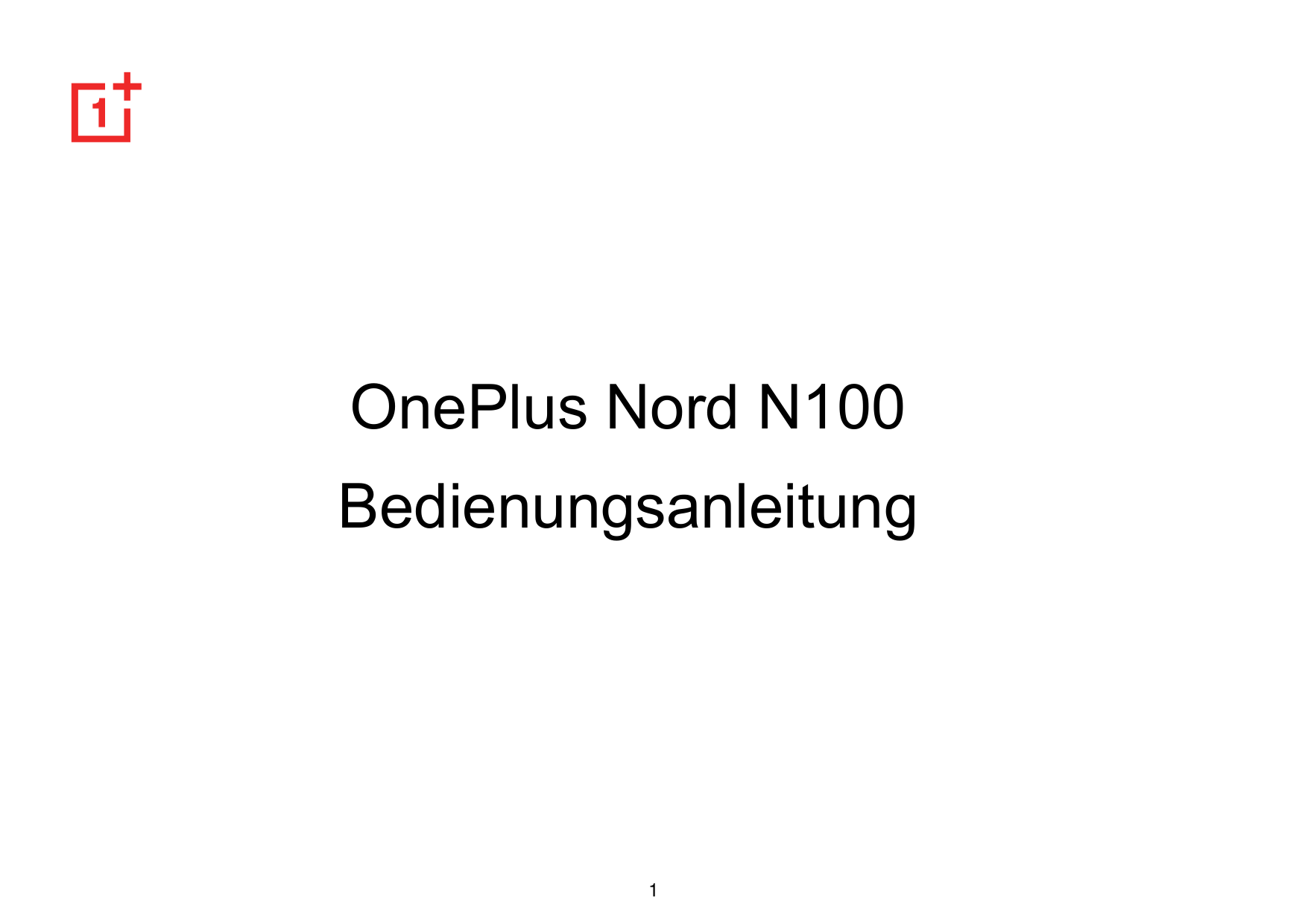 OnePlus Nord N100Bedienungsanleitung1