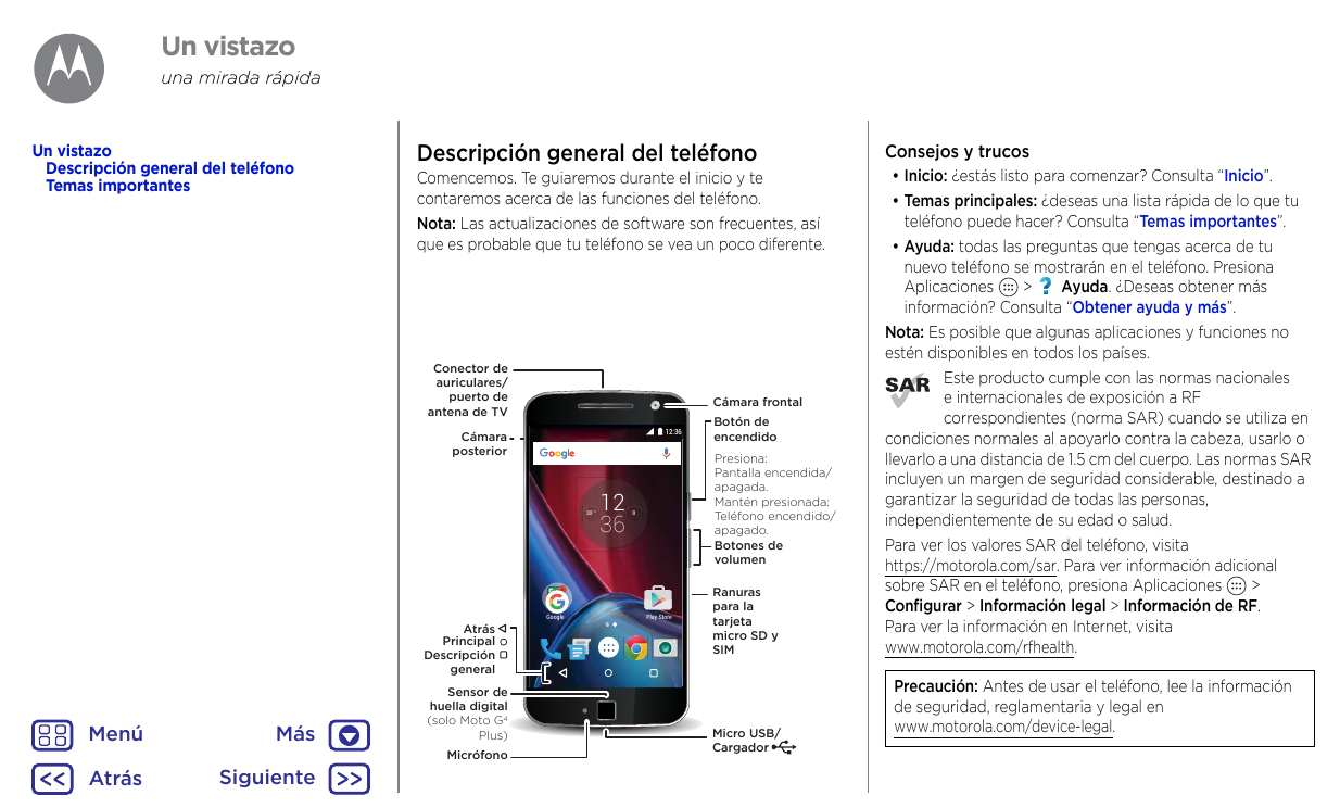 Manual - Motorola Moto G4 Play - Android 6.0 - Device Guides