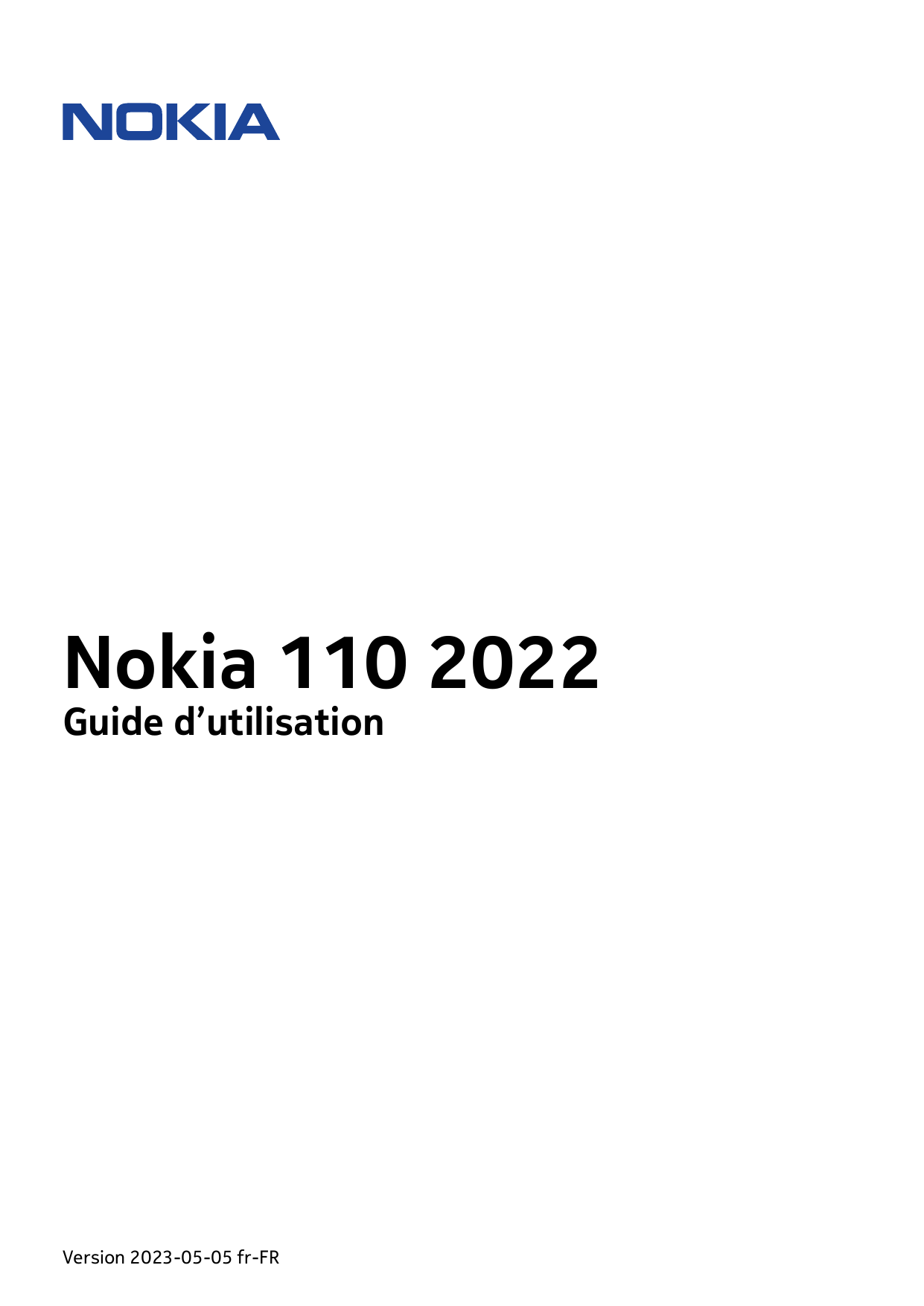 Nokia 110 2022Guide d’utilisationVersion 2023-05-05 fr-FR