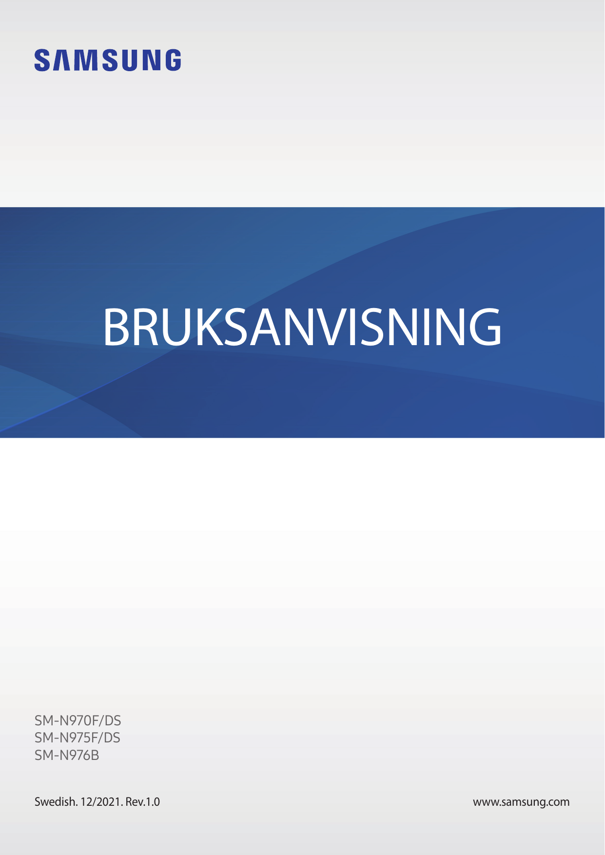 BRUKSANVISNINGSM-N970F/DSSM-N975F/DSSM-N976BSwedish. 12/2021. Rev.1.0www.samsung.com