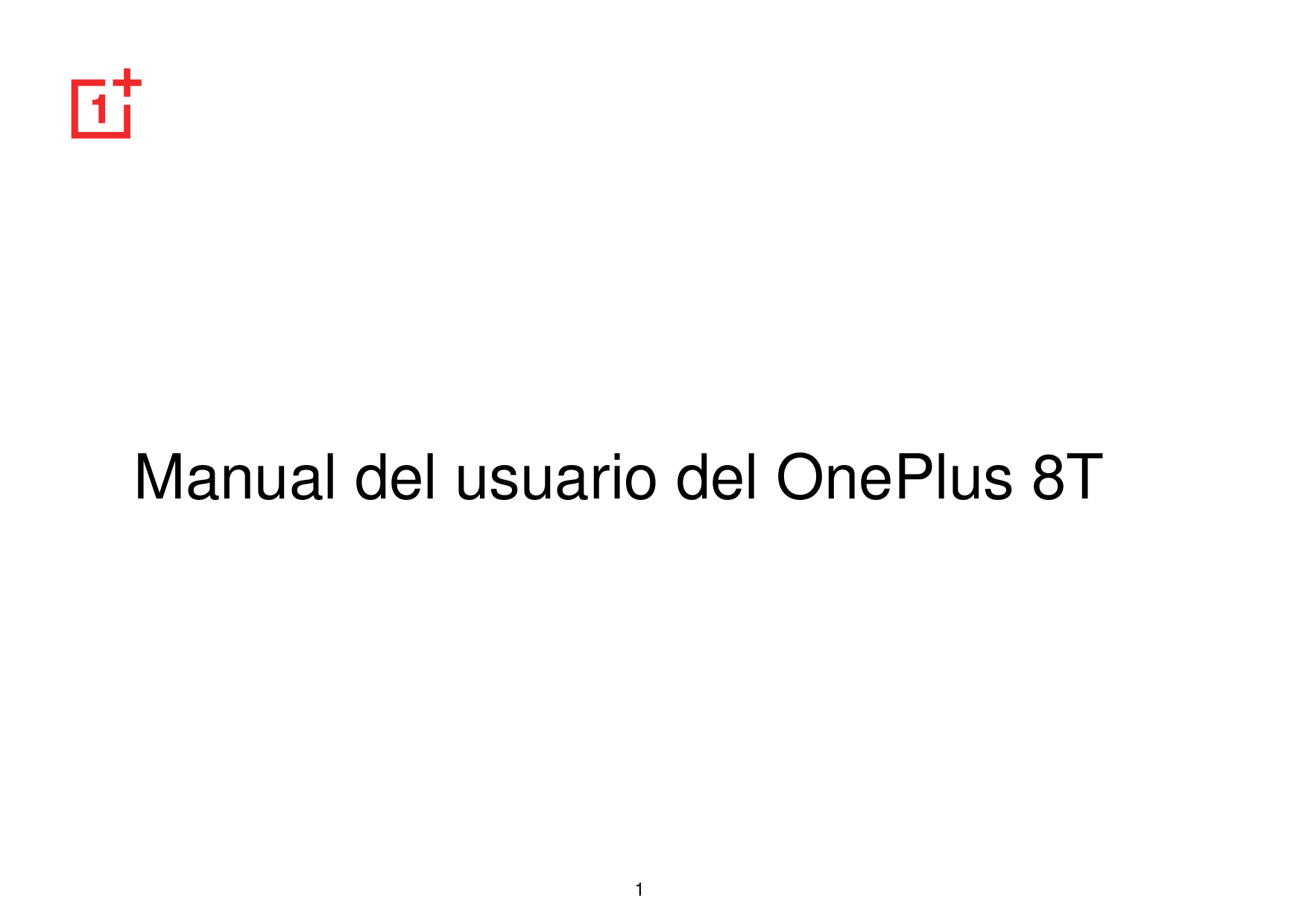 Manual del usuario del OnePlus 8T1