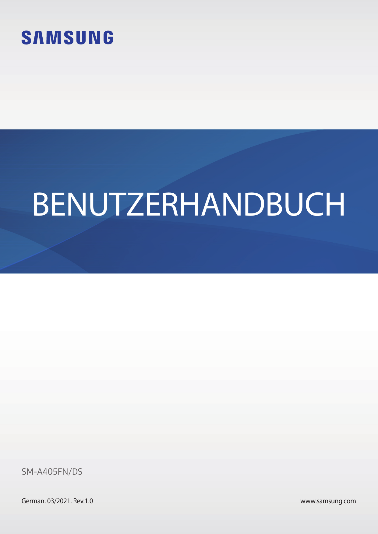 BENUTZERHANDBUCHSM-A405FN/DSGerman. 03/2021. Rev.1.0www.samsung.com