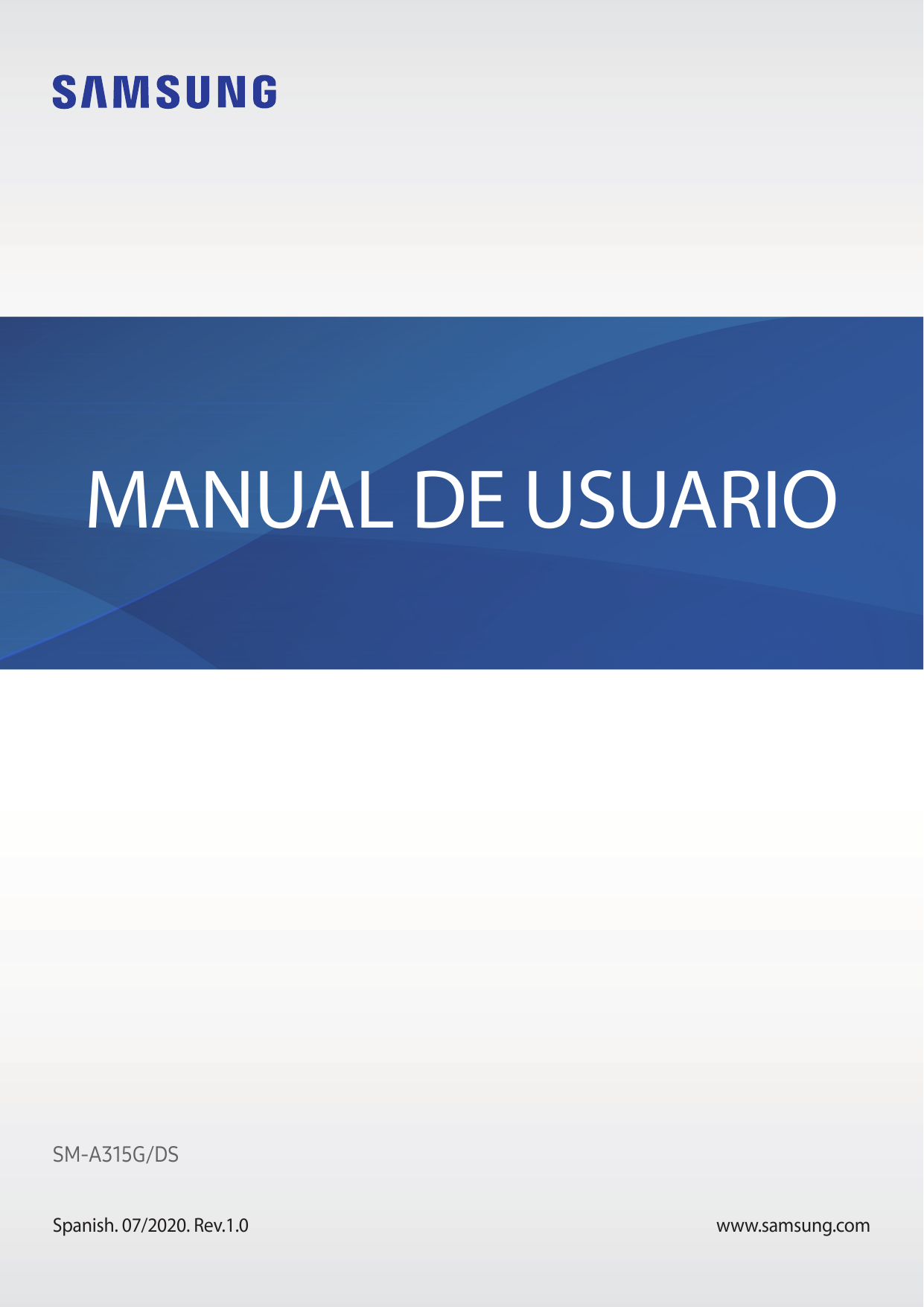 MANUAL DE USUARIOSM-A315G/DSSpanish. 07/2020. Rev.1.0www.samsung.com