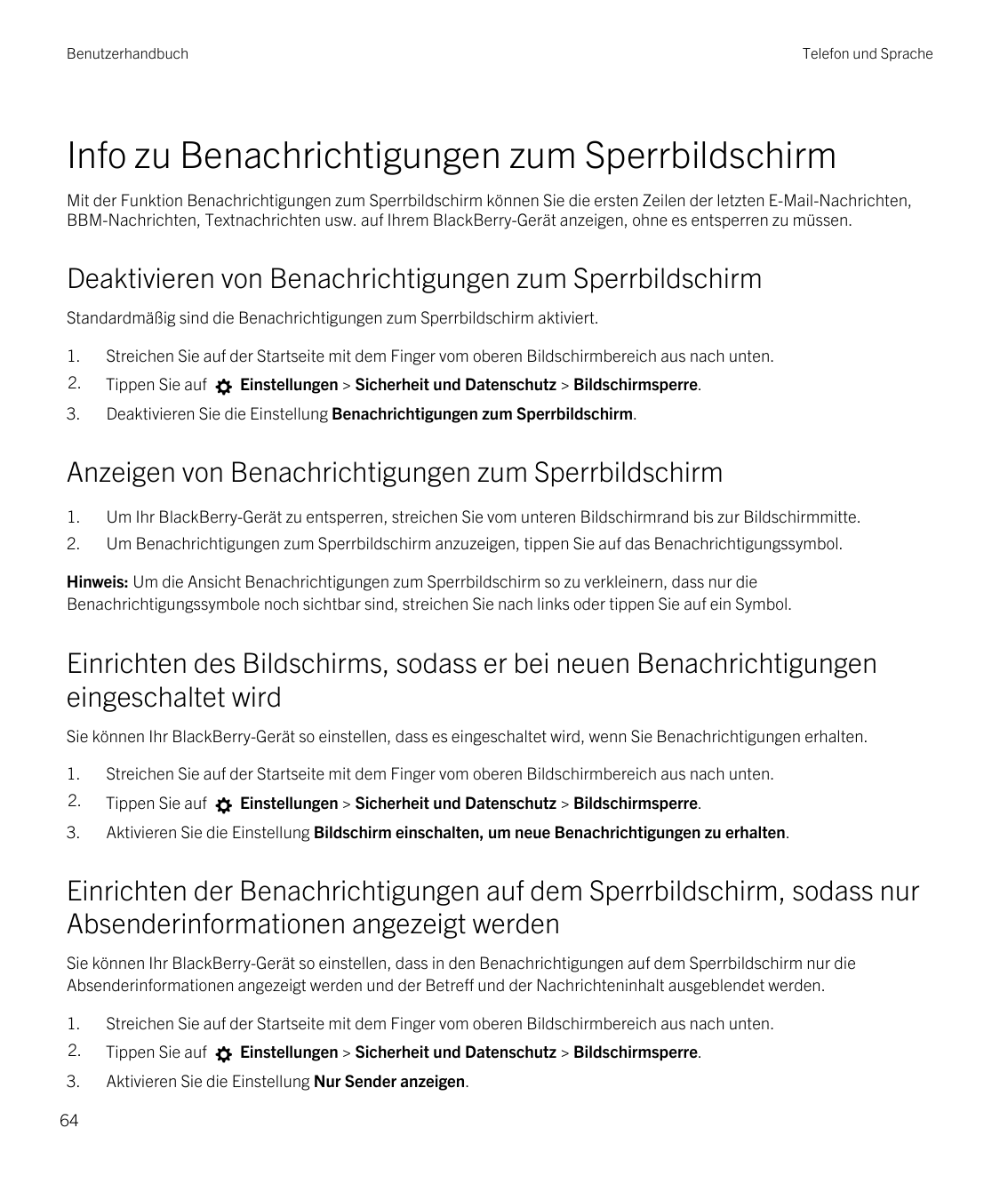 BenutzerhandbuchTelefon und SpracheInfo zu Benachrichtigungen zum SperrbildschirmMit der Funktion Benachrichtigungen zum Sperrbi