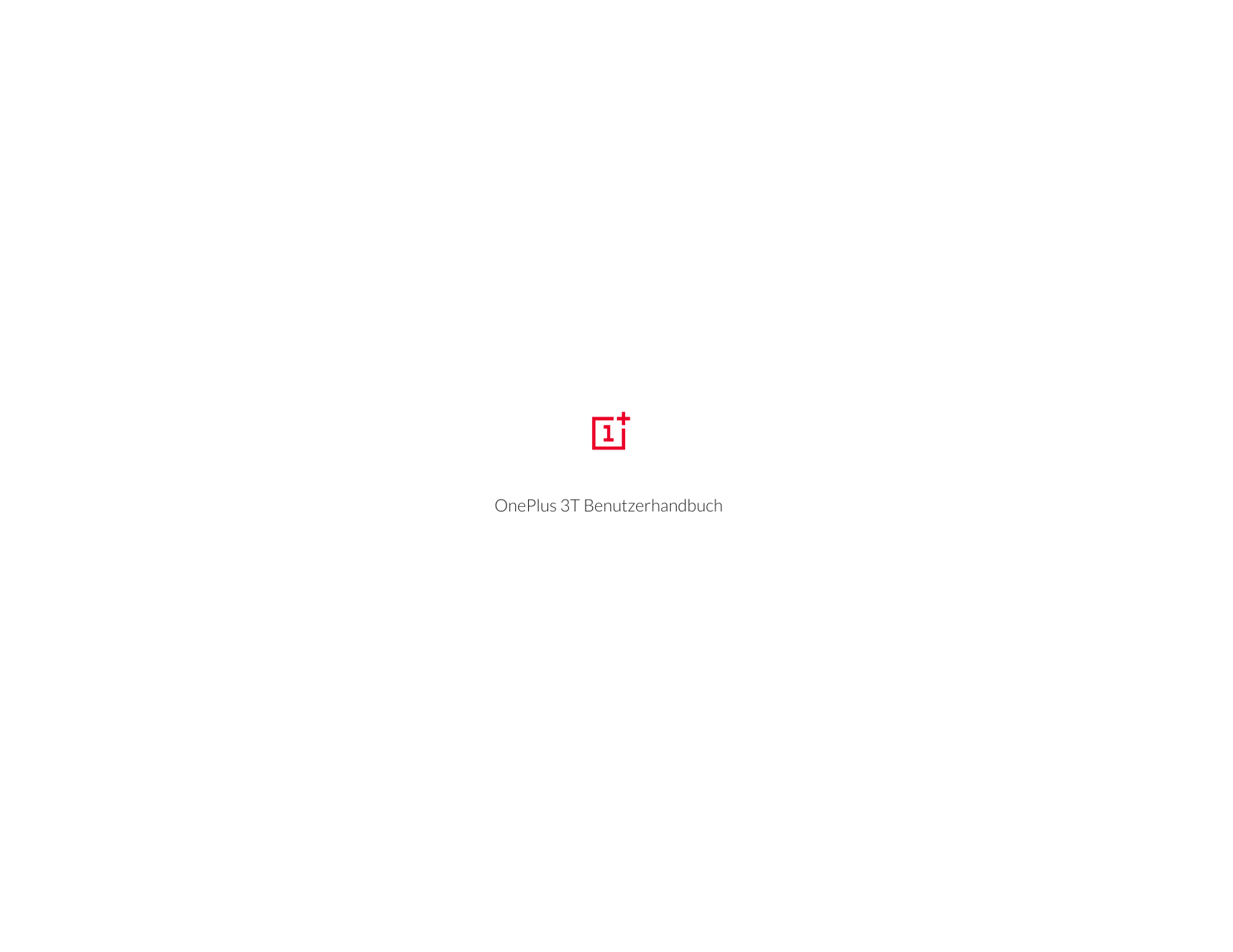 OnePlus 3T Benutzerhandbuch