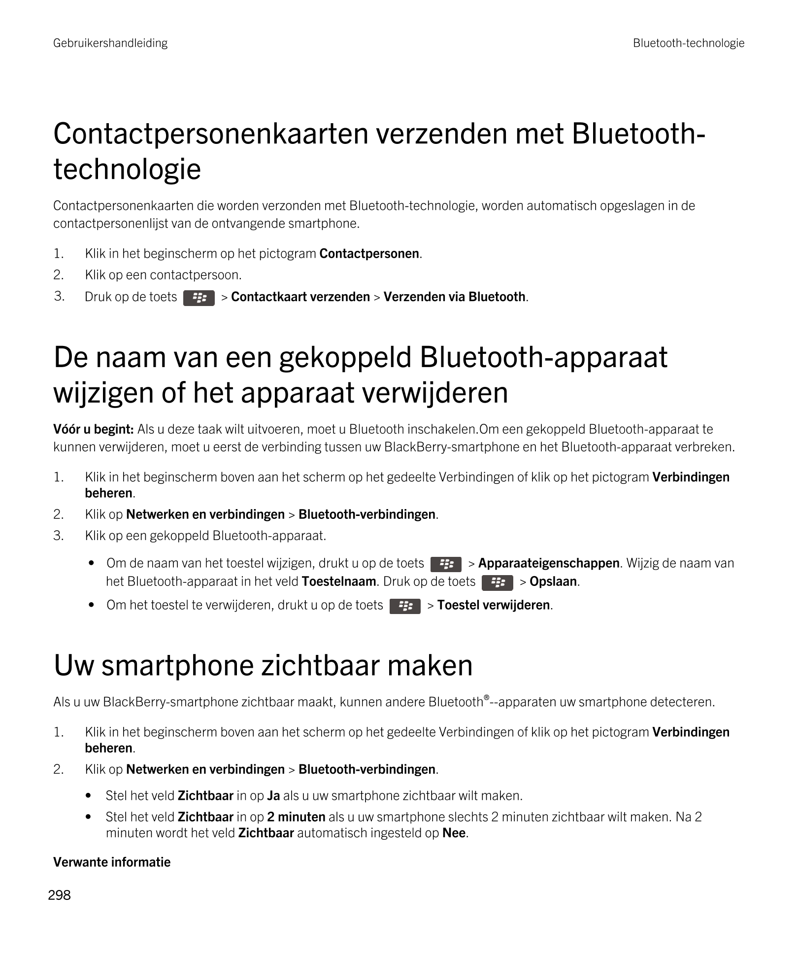 Gebruikershandleiding Bluetooth-technologie
Contactpersonenkaarten verzenden met  Bluetooth-
technologie
Contactpersonenkaarten 