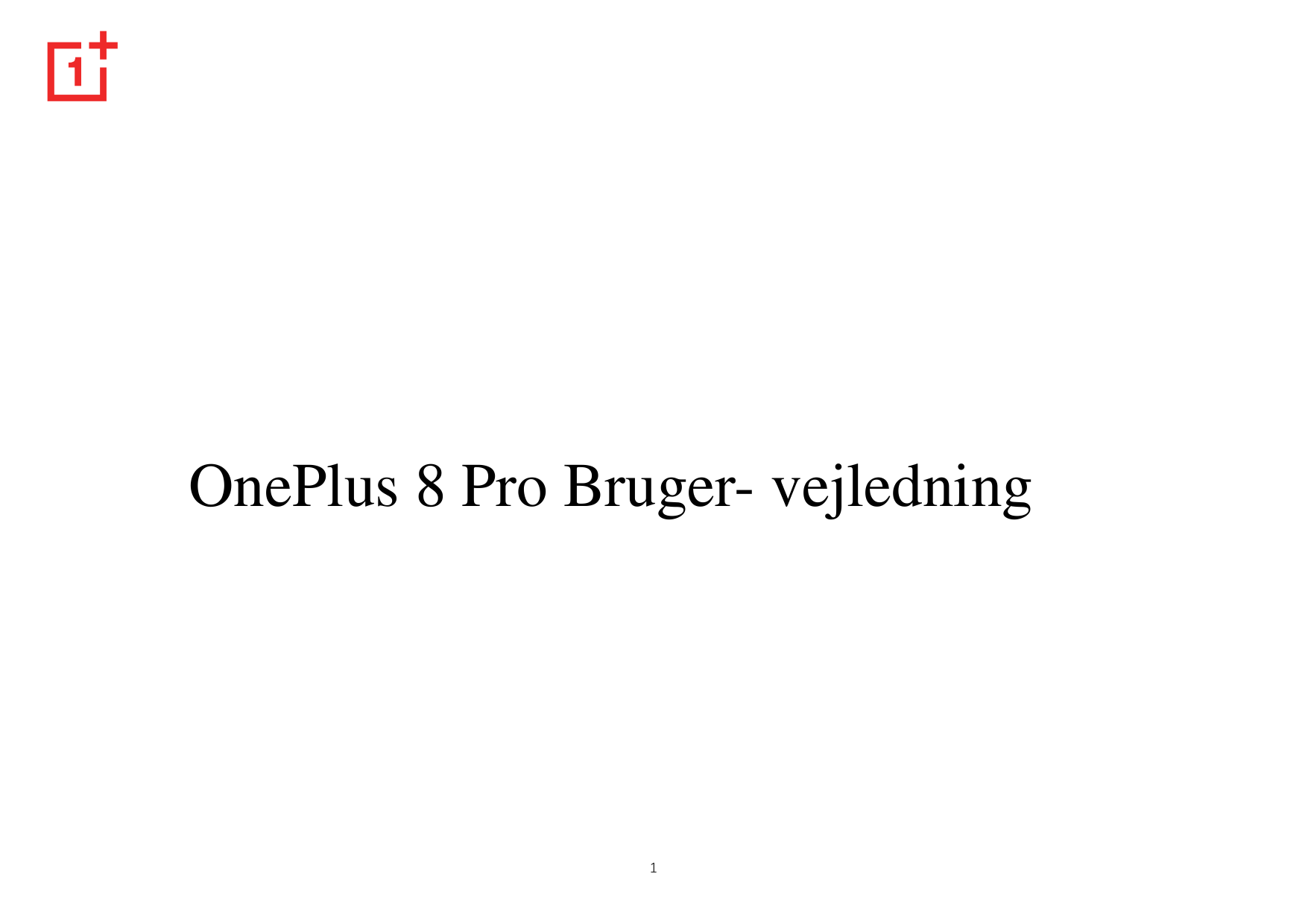 OnePlus 8 Pro Bruger- vejledning1