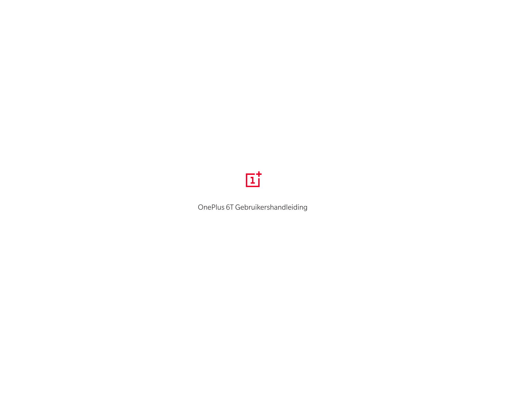 OnePlus 6T Gebruikershandleiding