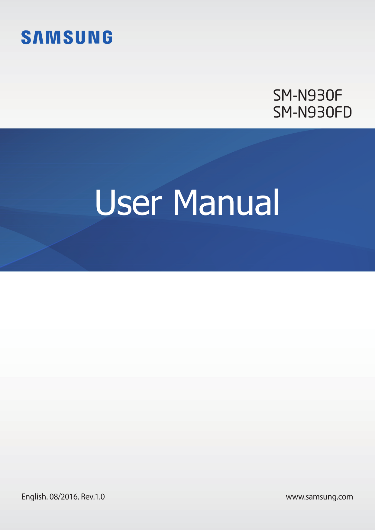 SM-N930FSM-N930FDUser ManualEnglish. 08/2016. Rev.1.0www.samsung.com