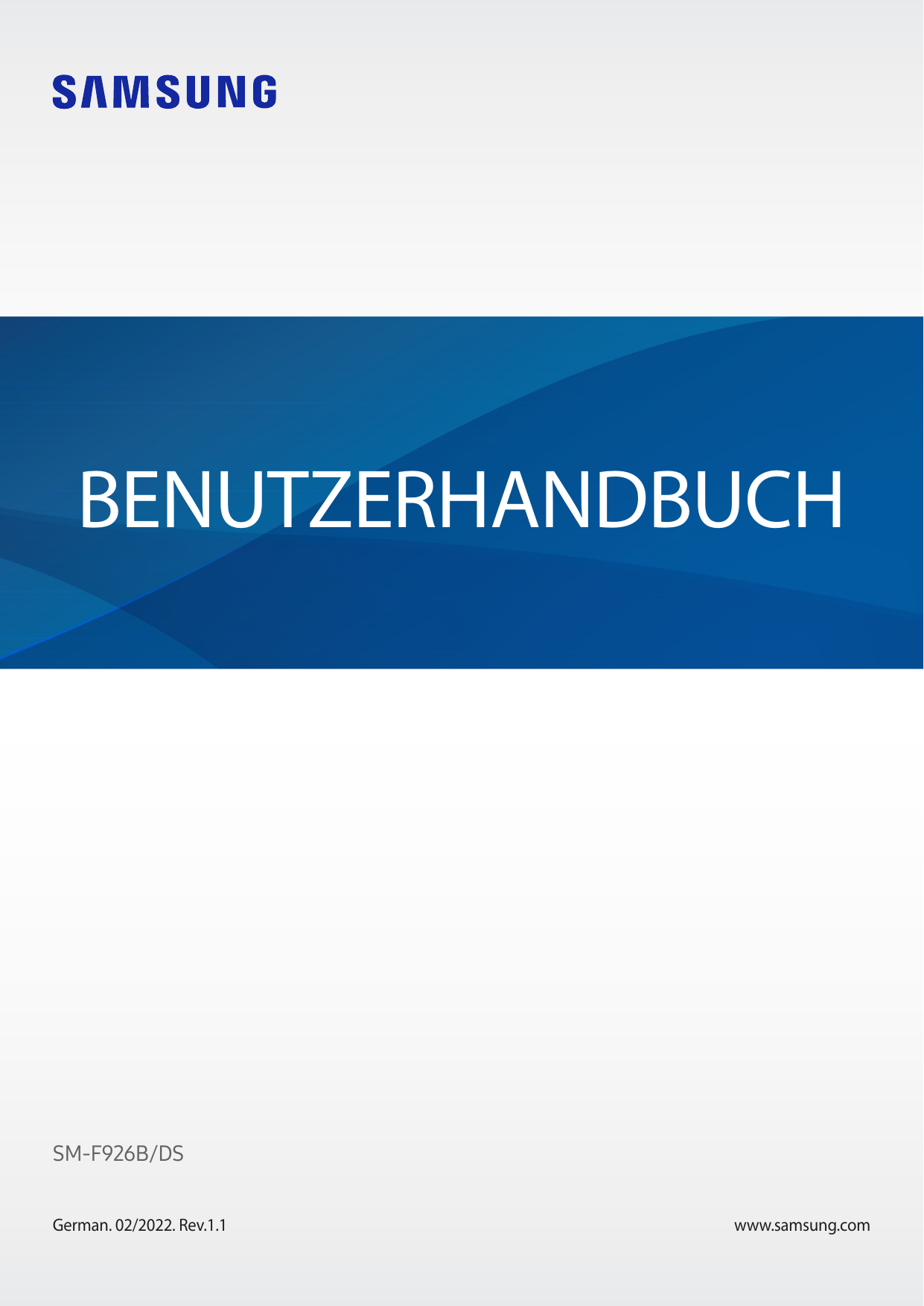 BENUTZERHANDBUCHSM-F926B/DSGerman. 02/2022. Rev.1.1www.samsung.com