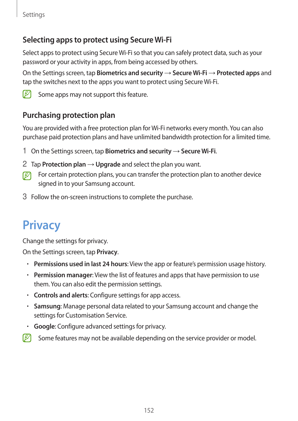 SettingsSelecting apps to protect using Secure Wi-FiSelect apps to protect using Secure Wi-Fi so that you can safely protect dat
