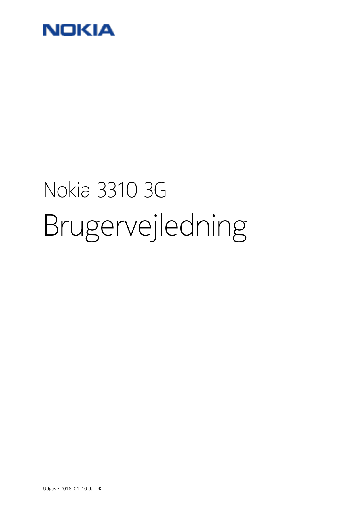 Nokia 3310 3GBrugervejledningUdgave 2018-01-10 da-DK