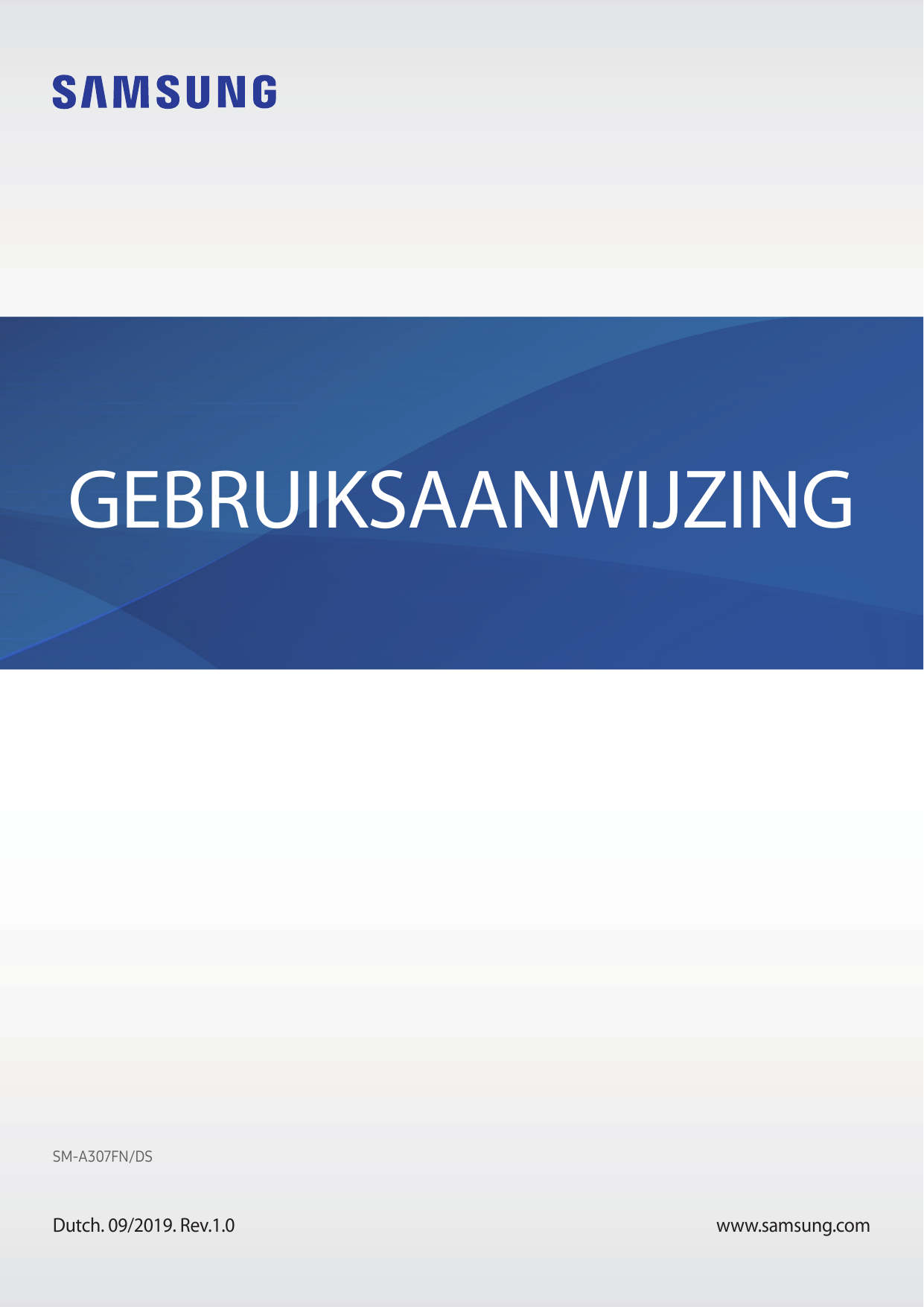 GEBRUIKSAANWIJZINGSM-A307FN/DSDutch. 09/2019. Rev.1.0www.samsung.com