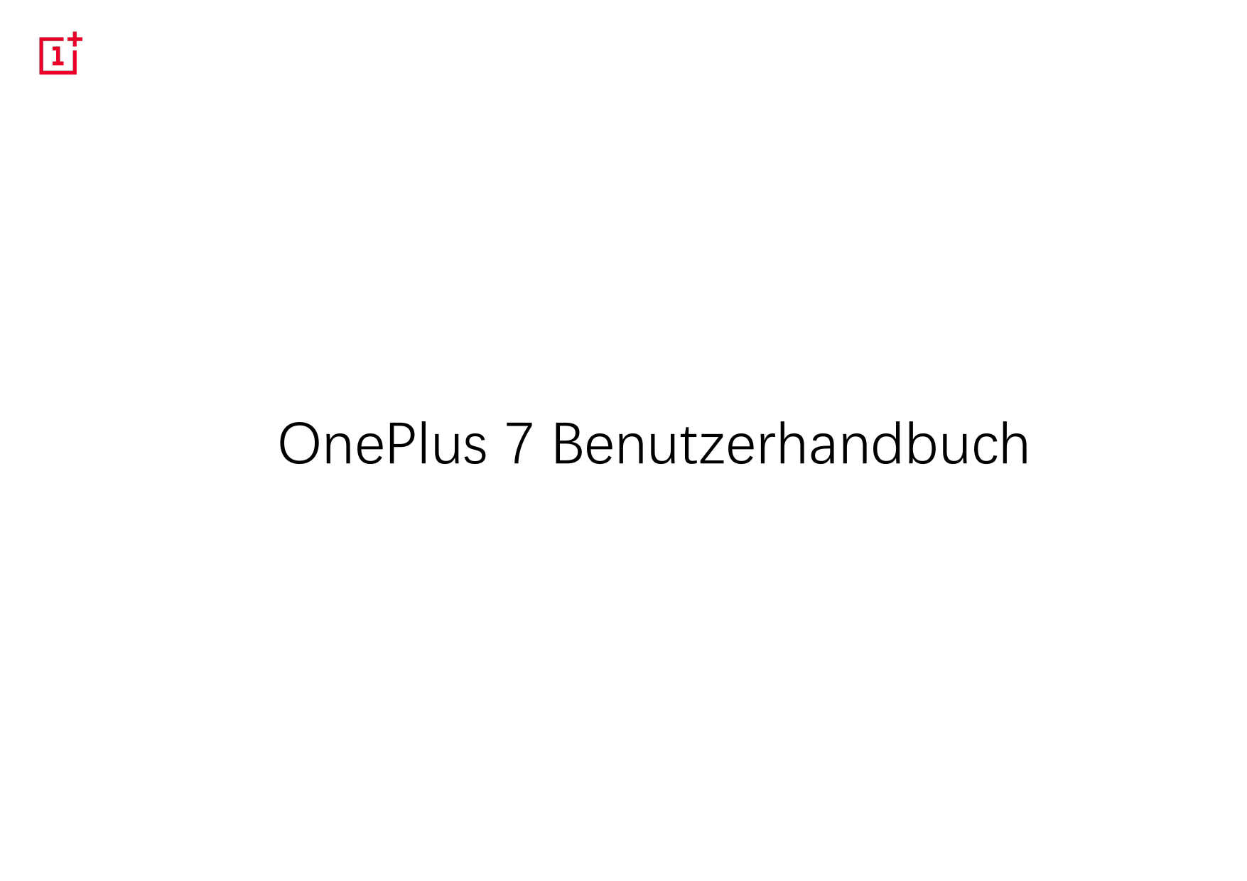 OnePlus 7 Benutzerhandbuch