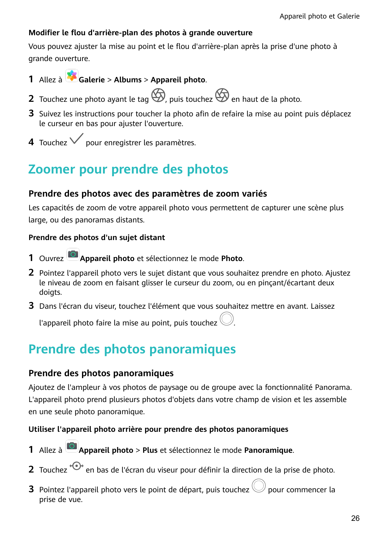 Appareil photo et GalerieModifier le flou d'arrière-plan des photos à grande ouvertureVous pouvez ajuster la mise au point et le