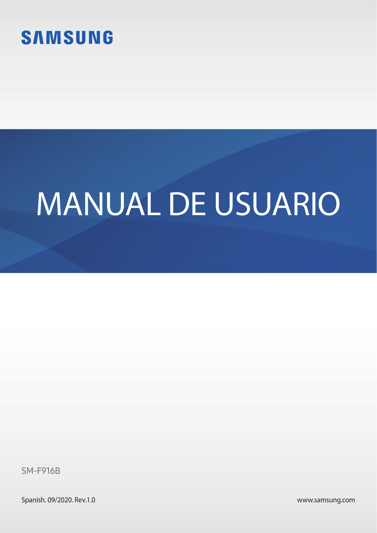 MANUAL DE USUARIOSM-F916BSpanish. 09/2020. Rev.1.0www.samsung.com