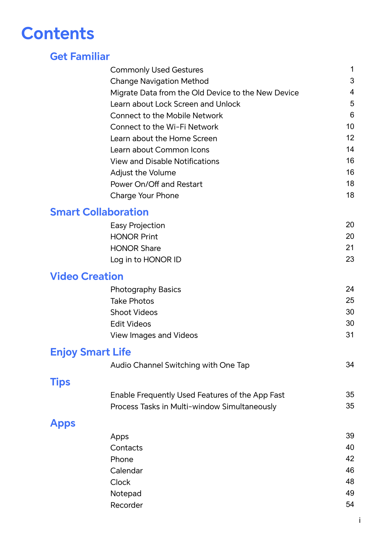 ContentsGet FamiliarCommonly Used GesturesChange Navigation MethodMigrate Data from the Old Device to the New DeviceLearn about 