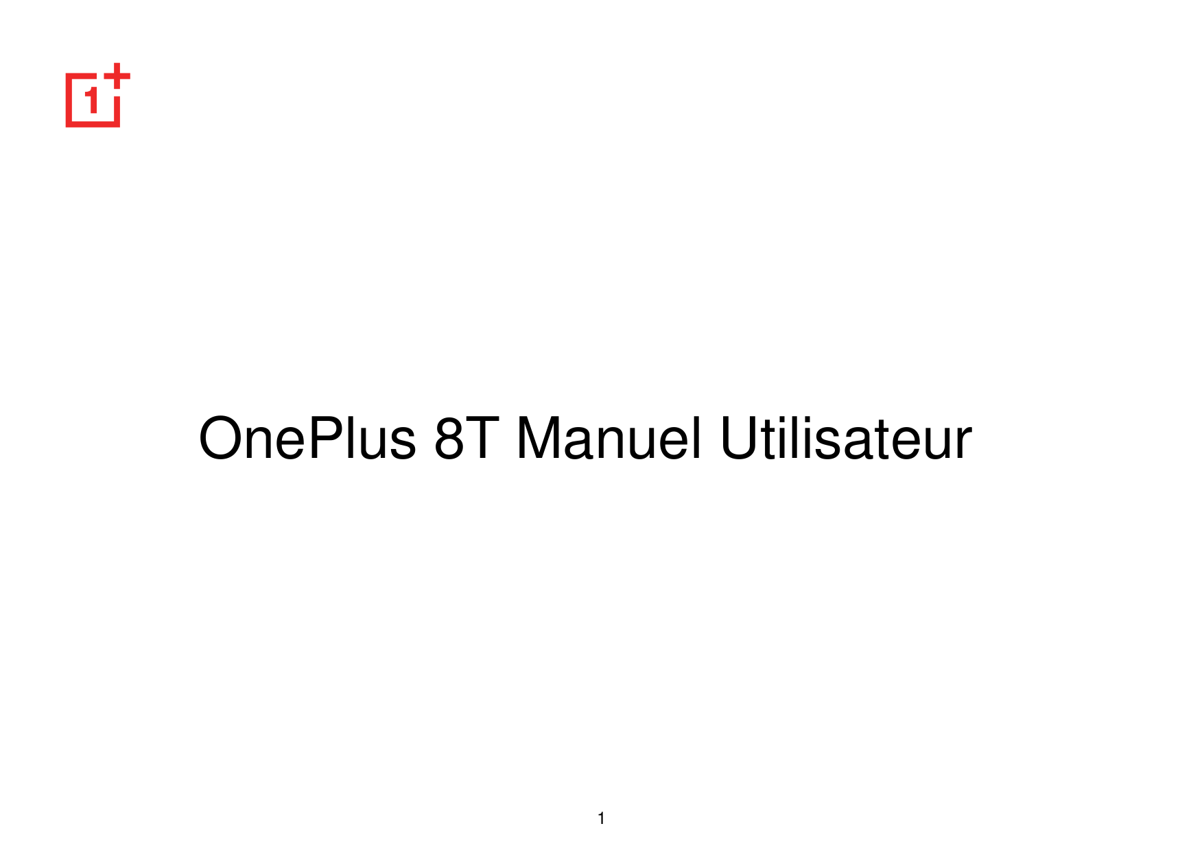 OnePlus 8T Manuel Utilisateur1