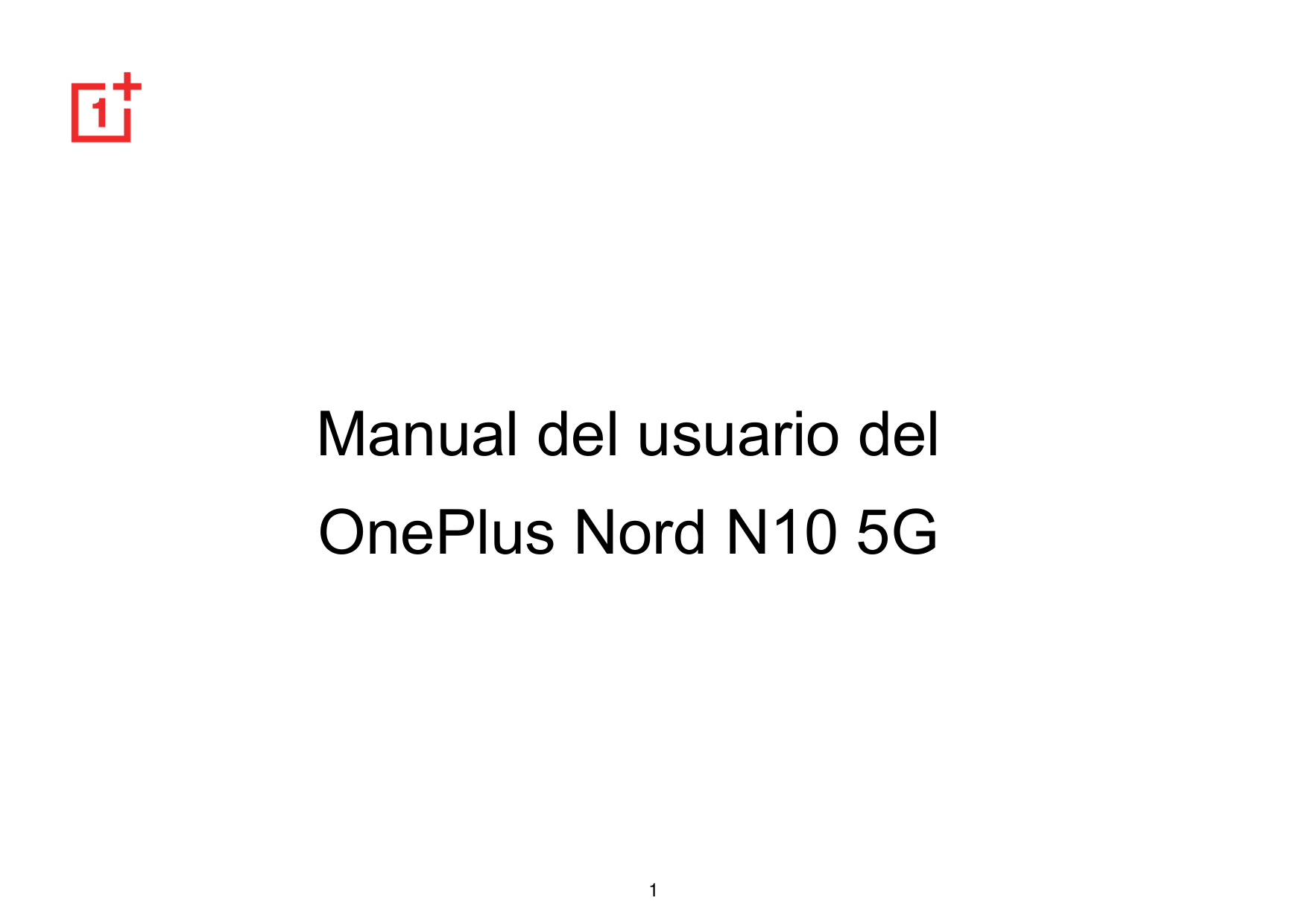 Manual del usuario delOnePlus Nord N10 5G1