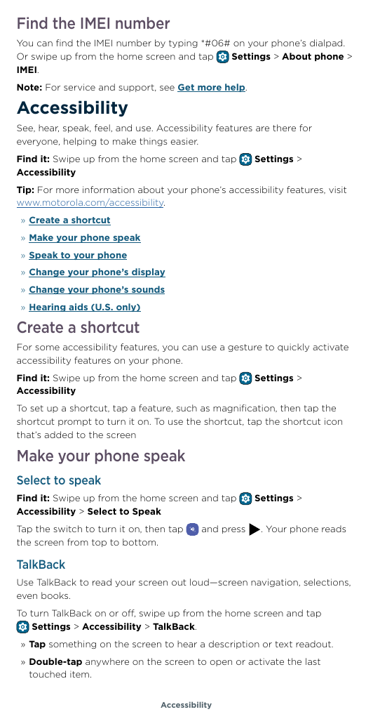 Find the IMEI numberYou can find the IMEI number by typing *#06# on your phone’s dialpad.Settings > About phone >Or swipe up fro