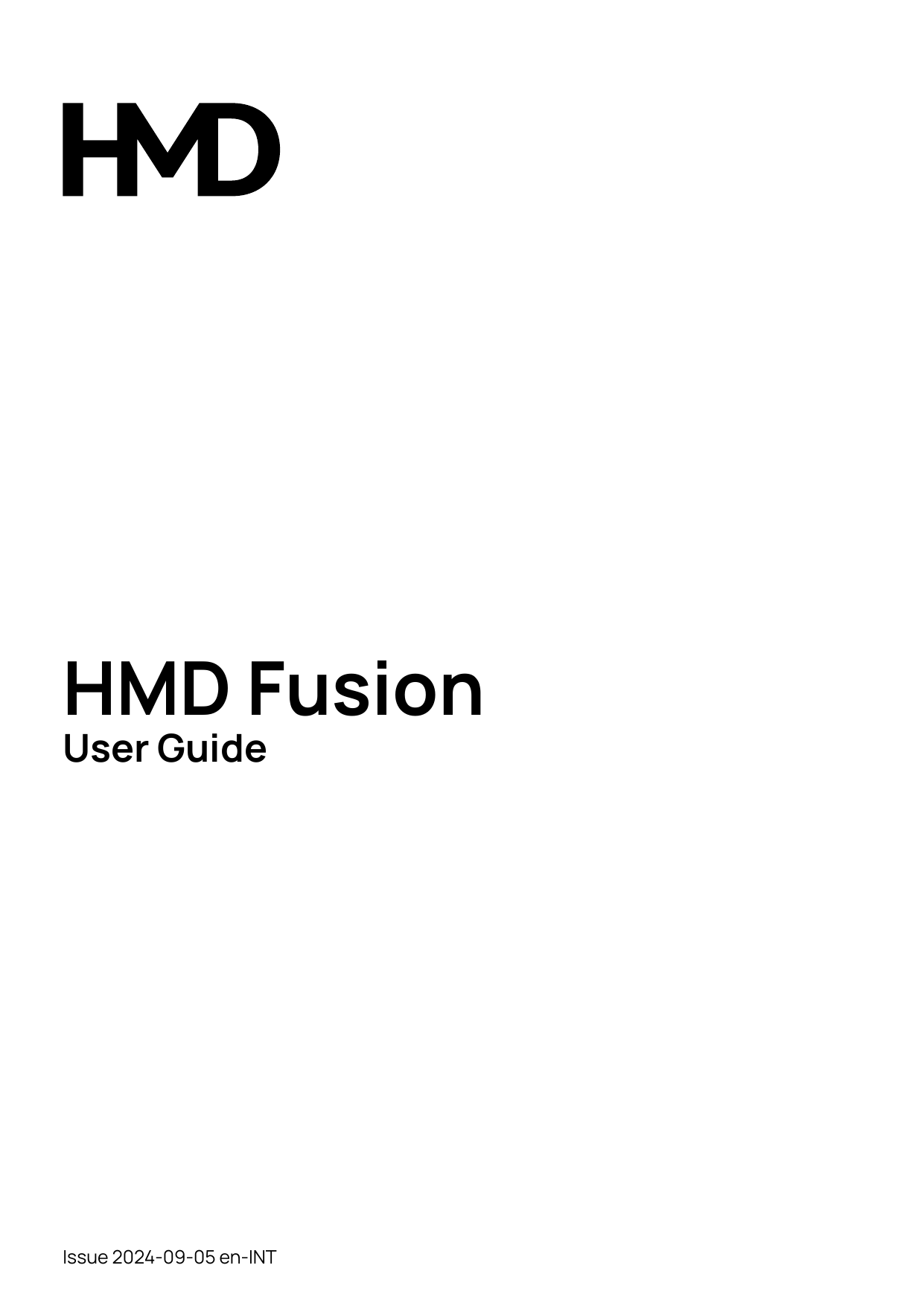 HMD FusionUser GuideIssue 2024-09-05 en-INT