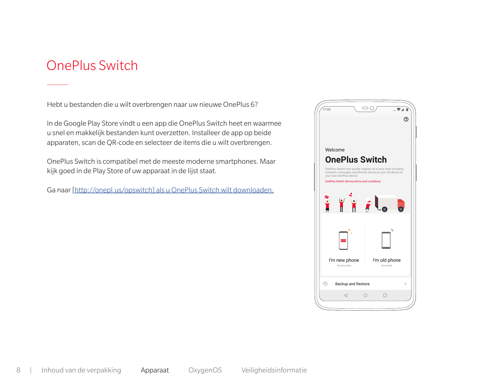 OnePlus SwitchHebt u bestanden die u wilt overbrengen naar uw nieuwe OnePlus 6?In de Google Play Store vindt u een app die OnePl