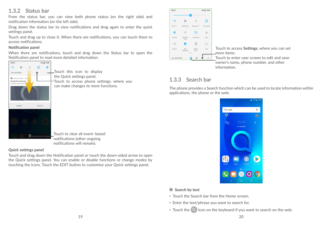 Manual - Alcatel 3V - Android 8.0 - Device Guides