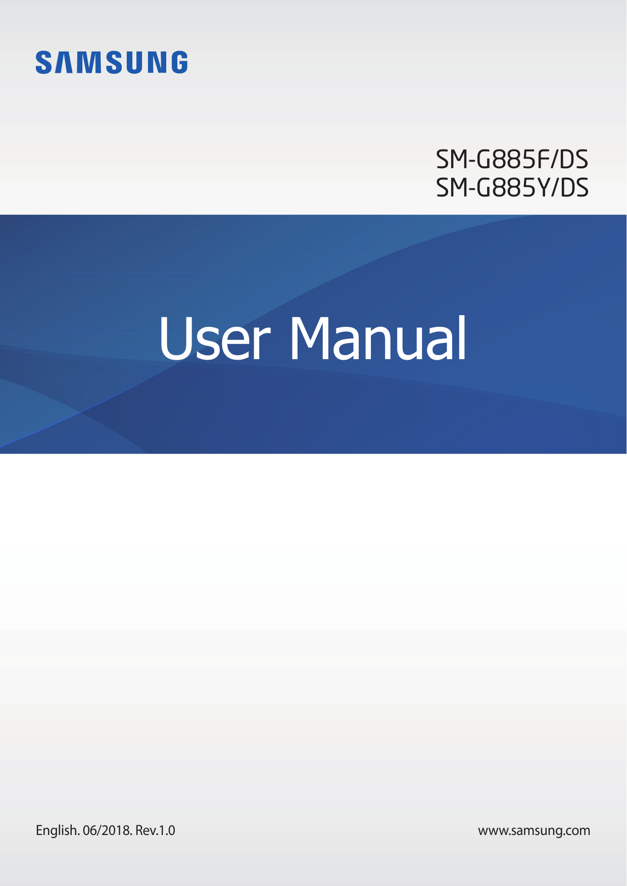 SM-G885F/DSSM-G885Y/DSUser ManualEnglish. 06/2018. Rev.1.0www.samsung.com