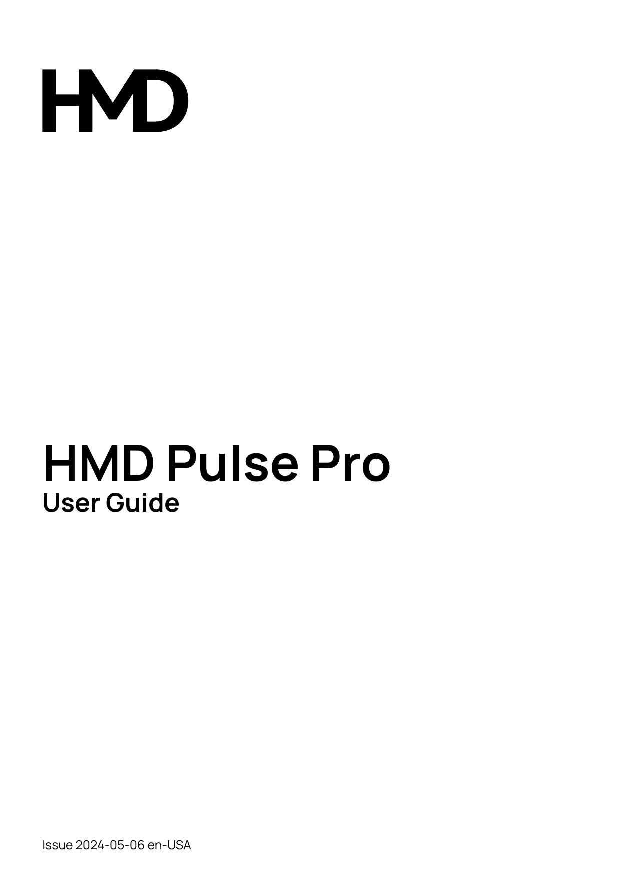 HMD Pulse ProUser GuideIssue 2024-05-06 en-USA