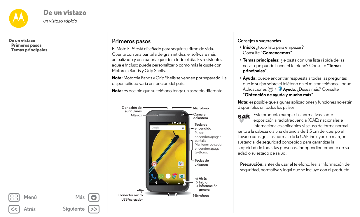 Manual - Motorola Moto E (2nd Generation) - Android  - Device Guides
